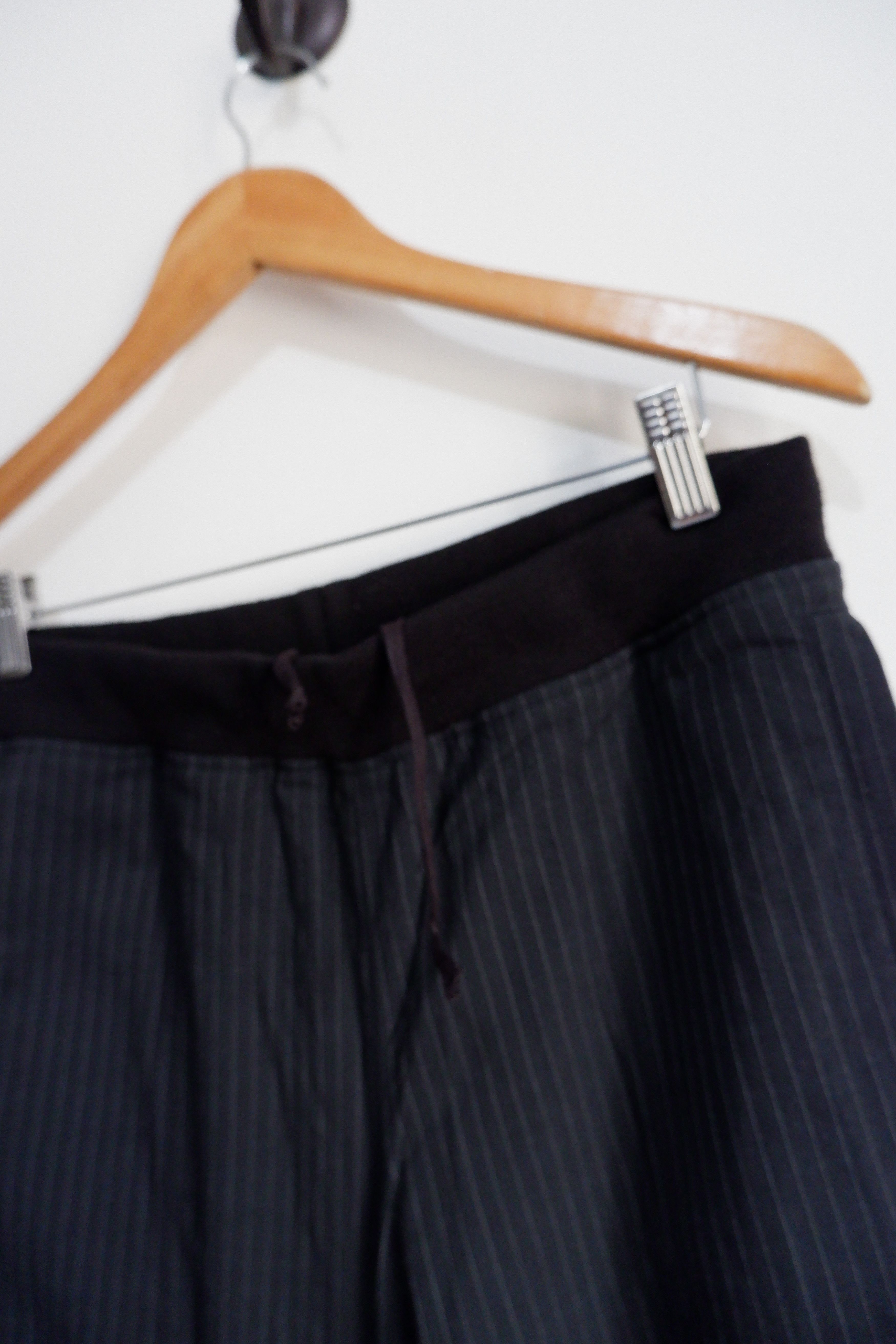 Yohji Yamamoto Vintage AAR Yohji Yamamoto Laine Wool Ribbed Waist Pants Size US 32 / EU 48 - 4 Thumbnail