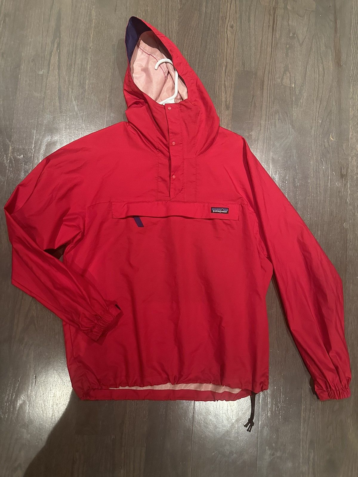 Patagonia Patagonia anorak windbreaker jacket red | Grailed