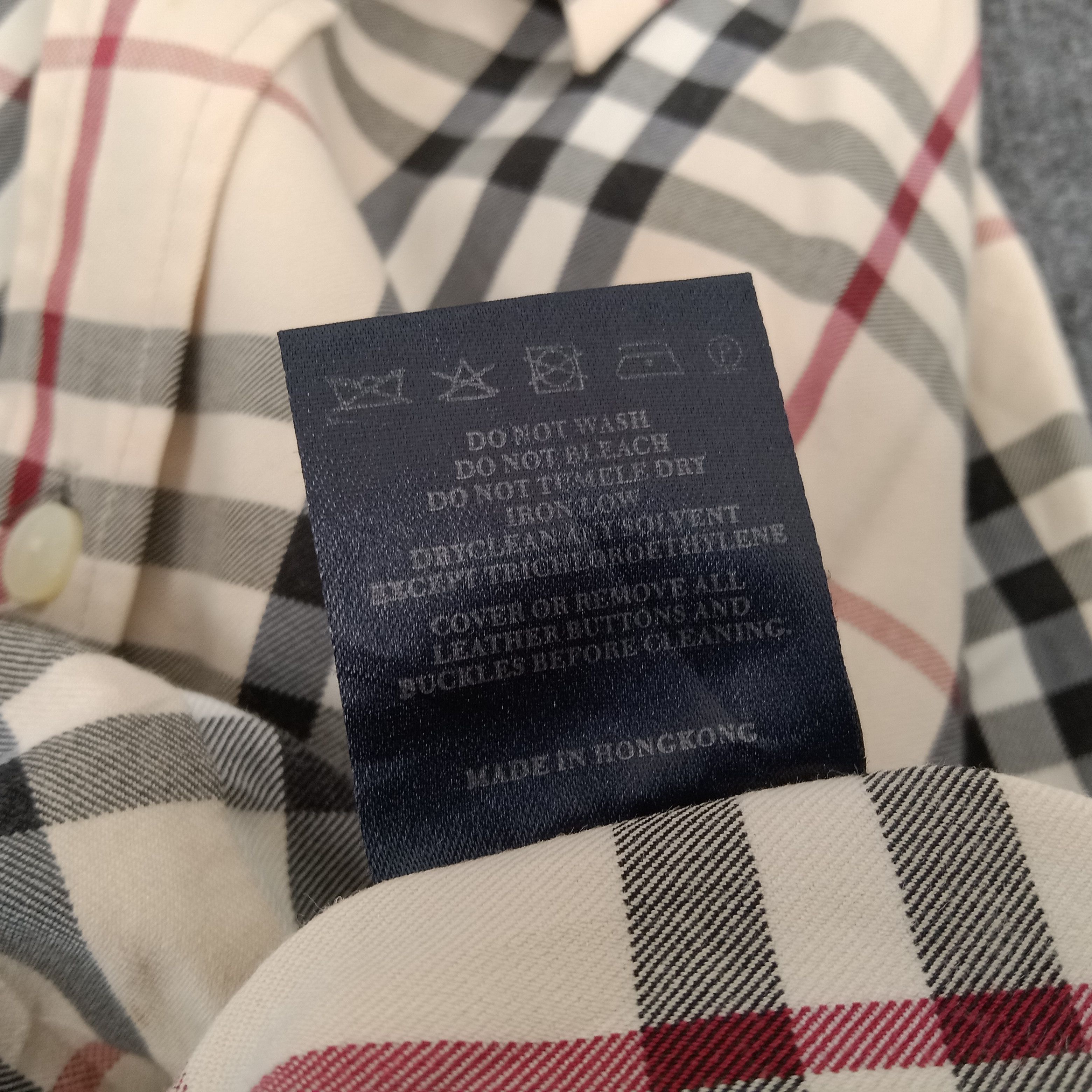 Burberry × Vintage Burberry London Nova Check Button Up Shirt Size L / US 10 / IT 46 - 5 Thumbnail