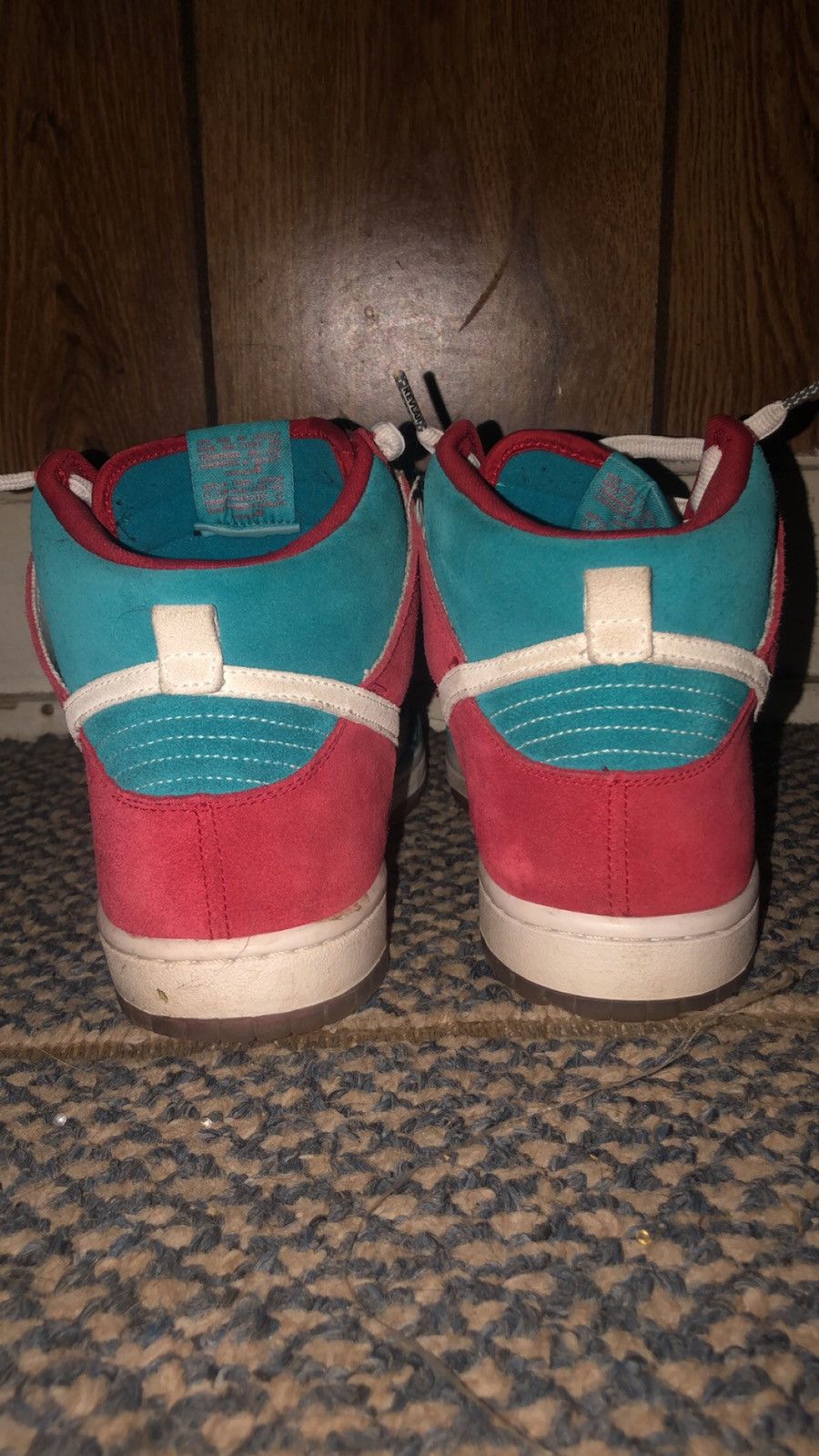 Nike 2009 Nike SB "Bloody Gums" Dunk High Shoes Size US 11.5 / EU 44-45 - 3 Thumbnail