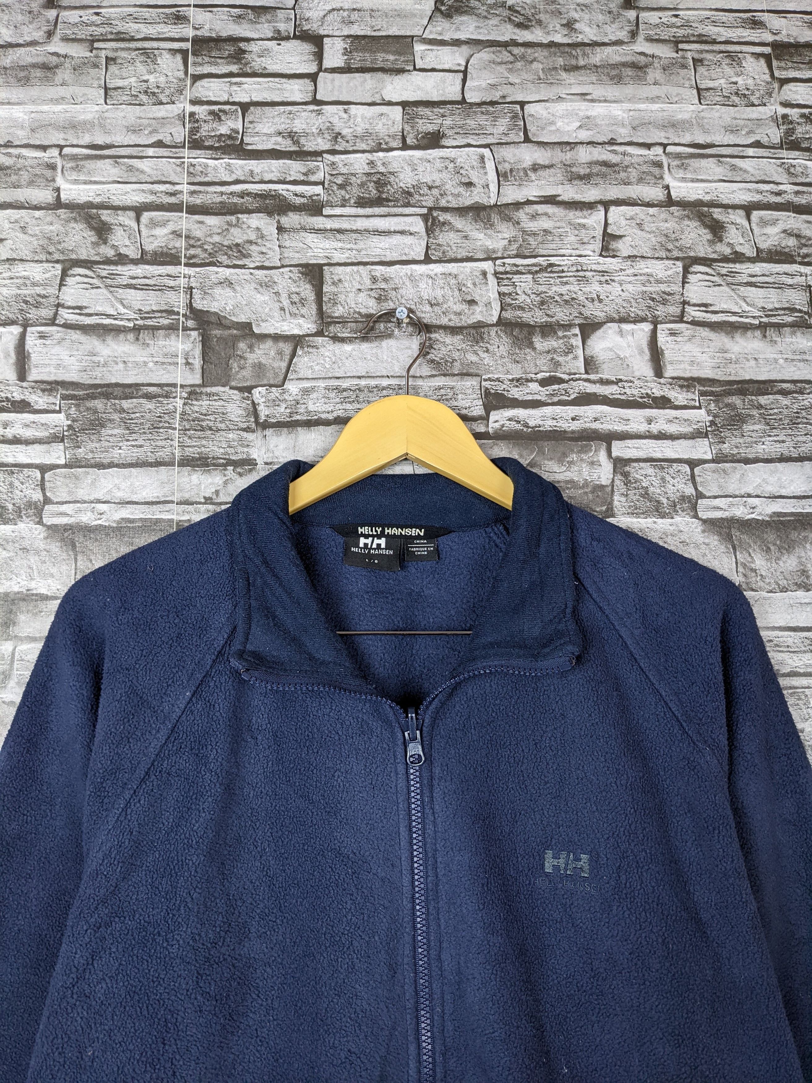 Helly Hansen Vintage Helly Hansen Plain Fleece Light Jacket Sweater Size US L / EU 52-54 / 3 - 3 Thumbnail