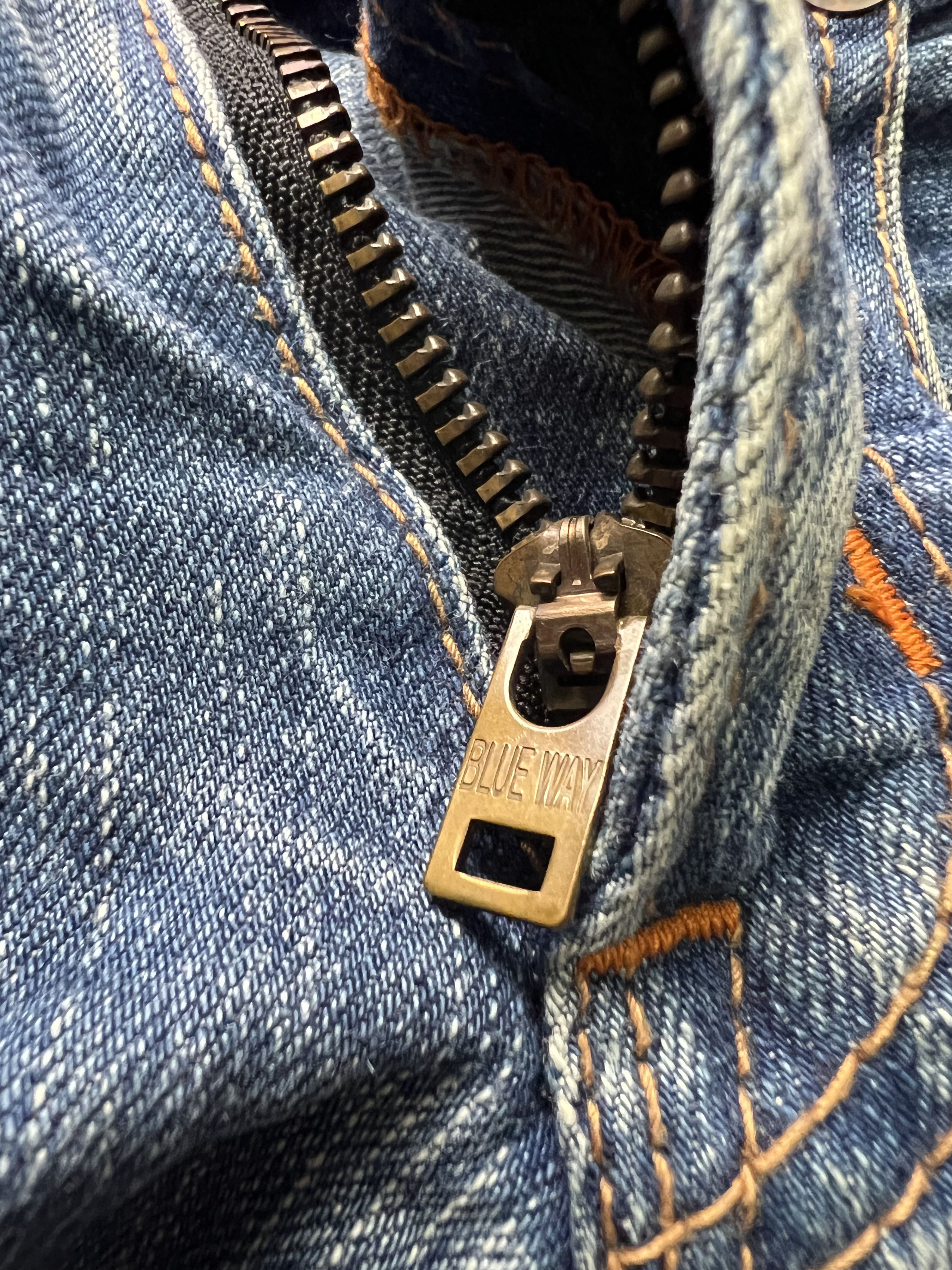Japanese Brand 🔥Rare Vintage Blue Way Flared Distressed Denim Size US 34 / EU 50 - 17 Thumbnail