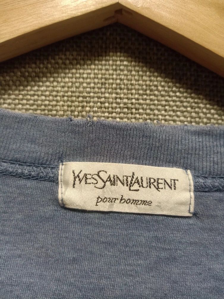 Yves Saint Laurent vintage t shirt long sleeve ysl small logo embroidery Size US M / EU 48-50 / 2 - 3 Thumbnail