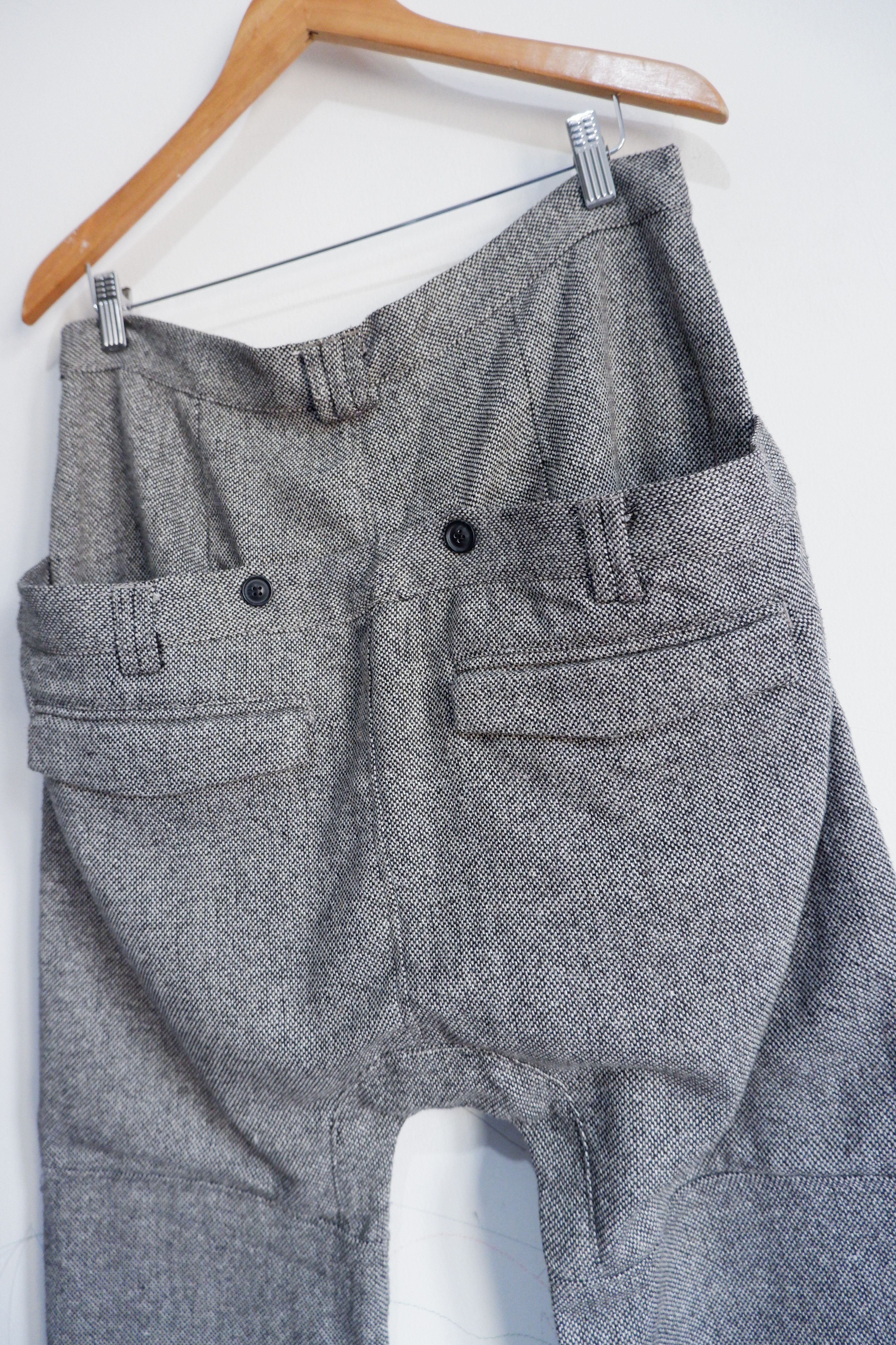 Japanese Brand Vintage GGD Drop Crotch Double Waist Knit Pants Size US 32 / EU 48 - 3 Thumbnail