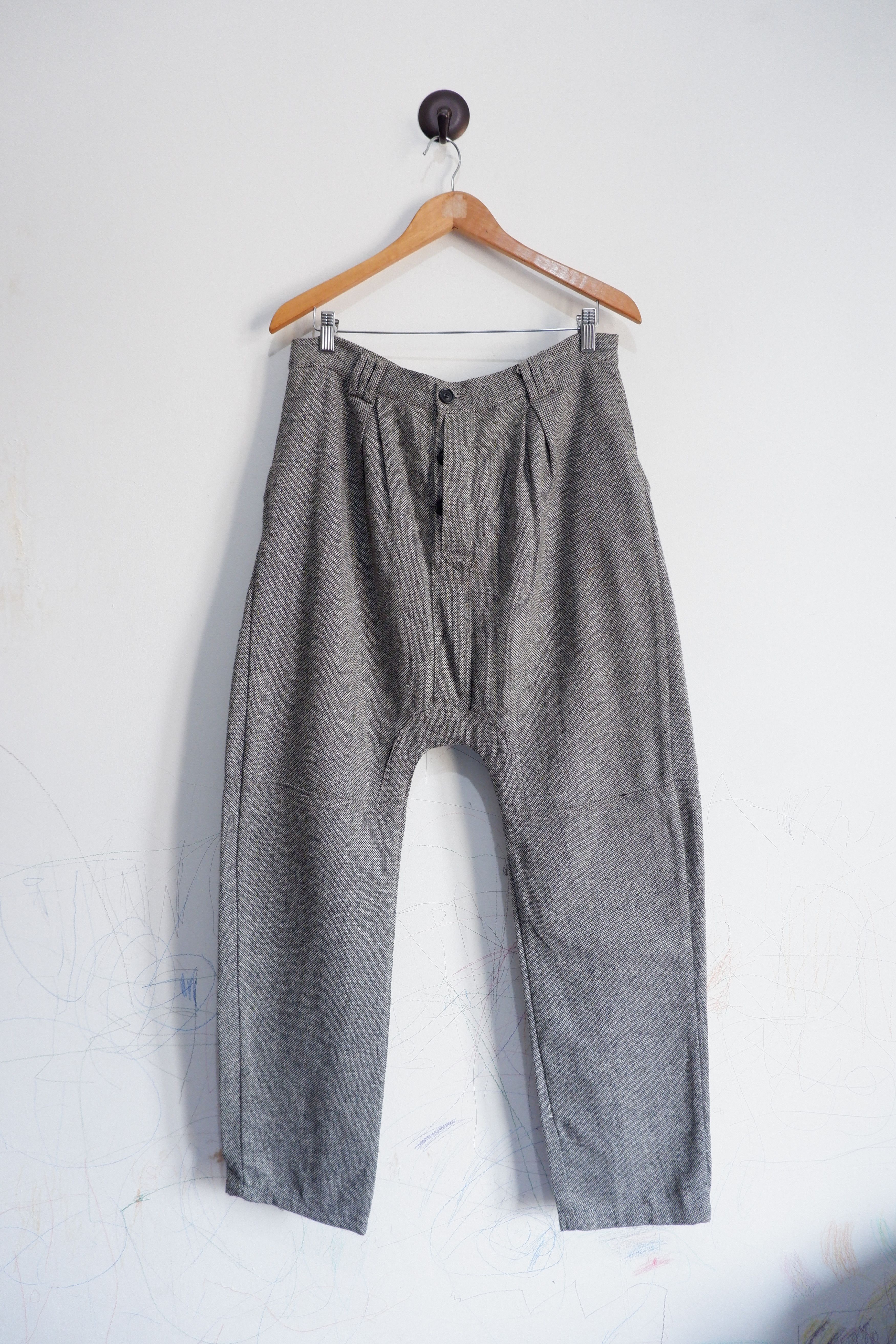 Japanese Brand Vintage GGD Drop Crotch Double Waist Knit Pants Size US 32 / EU 48 - 2 Thumbnail
