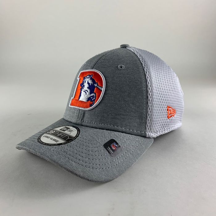 New Era Denver Broncos NFL Retro New Era Stretch Fitted Hat L/XL | Grailed