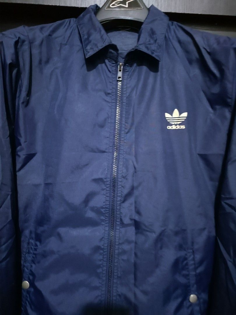 Adidas × Vintage Vintage 90s adidas nylon zipper coach jacket Size US L / EU 52-54 / 3 - 2 Thumbnail