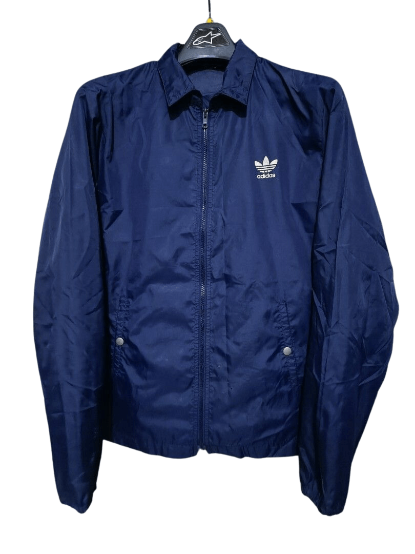 Adidas × Vintage Vintage 90s adidas nylon zipper coach jacket Size US L / EU 52-54 / 3 - 1 Thumbnail