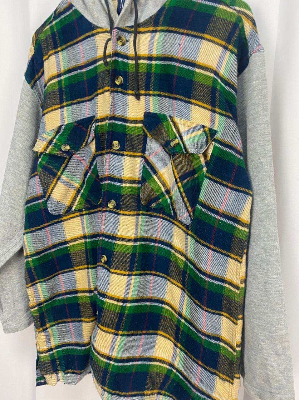 Flannel × Japanese Brand Flannel hoodie button up by nosvos Size US M / EU 48-50 / 2 - 6 Thumbnail