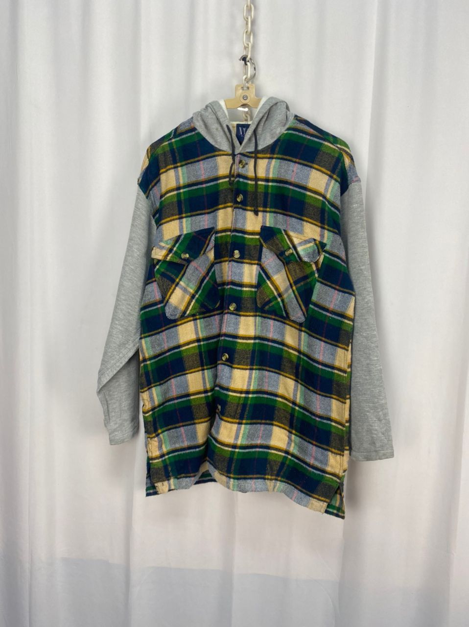 Flannel × Japanese Brand Flannel hoodie button up by nosvos Size US M / EU 48-50 / 2 - 7 Thumbnail