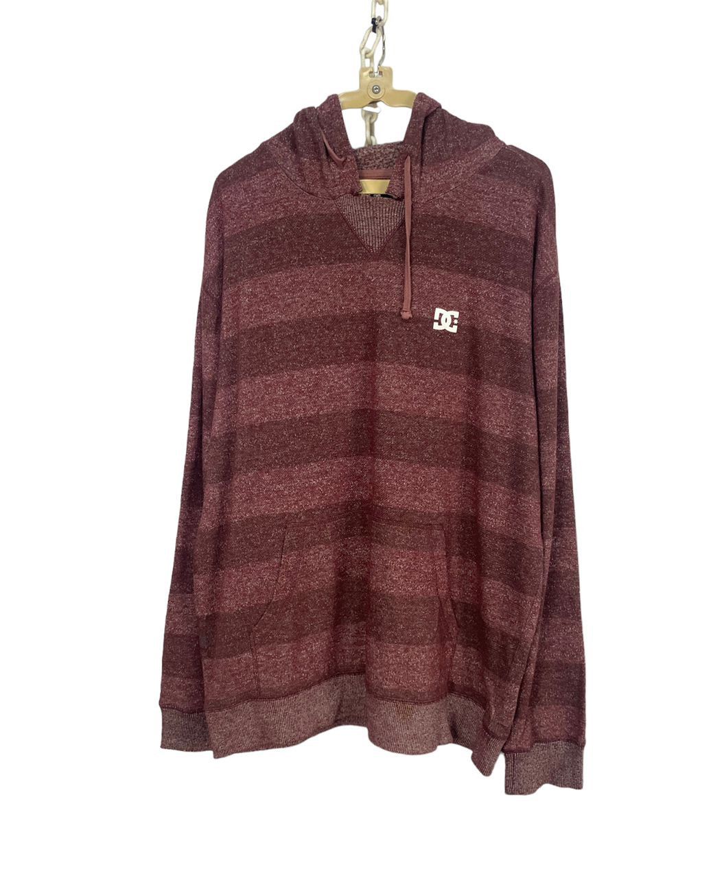 DC DC small logo stripe hoodie pullover Size US L / EU 52-54 / 3 - 1 Thumbnail