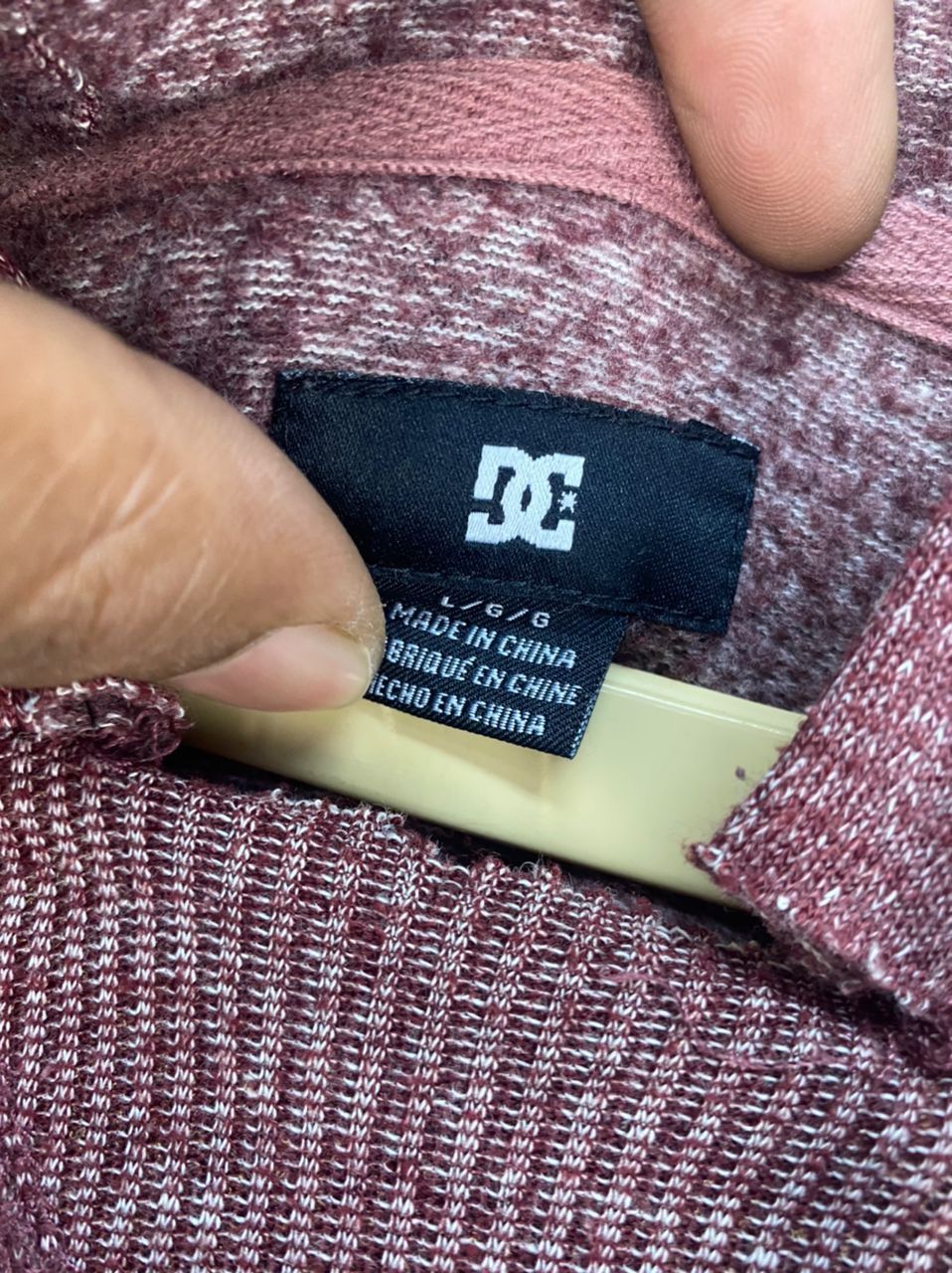 DC DC small logo stripe hoodie pullover Size US L / EU 52-54 / 3 - 3 Thumbnail