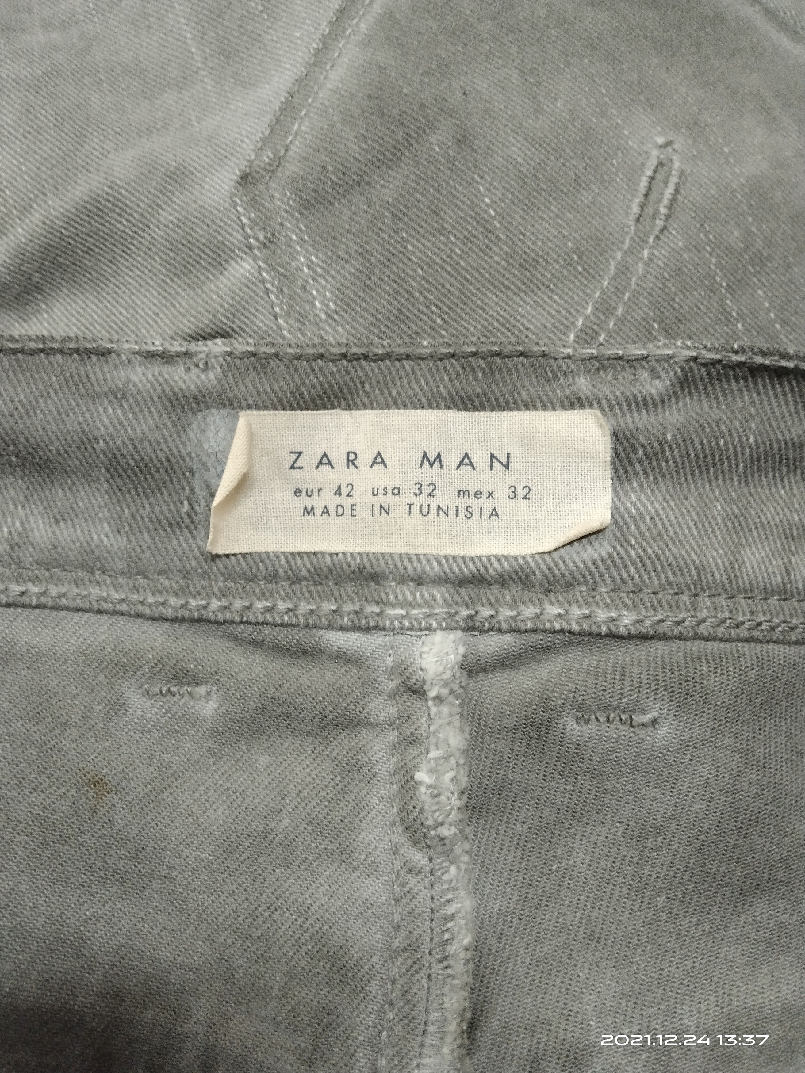 Japanese Brand DISTRESSED JAPANESE BRAND WAXED ZARA PANTS Size US 33 - 7 Thumbnail