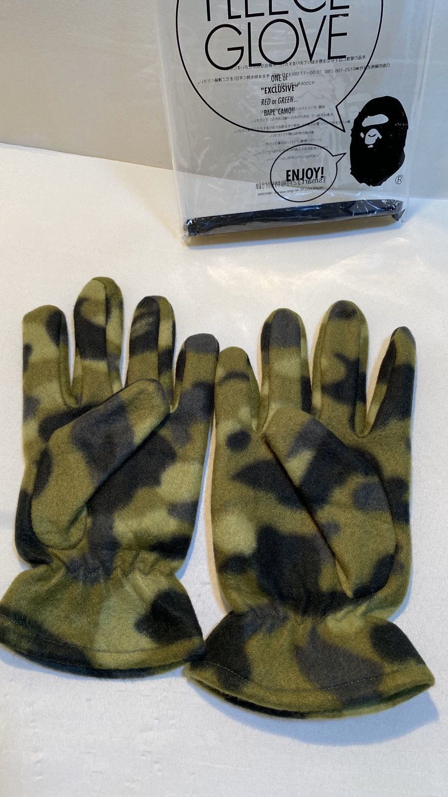 Japanese Brand Camo gloves Size ONE SIZE - 4 Thumbnail