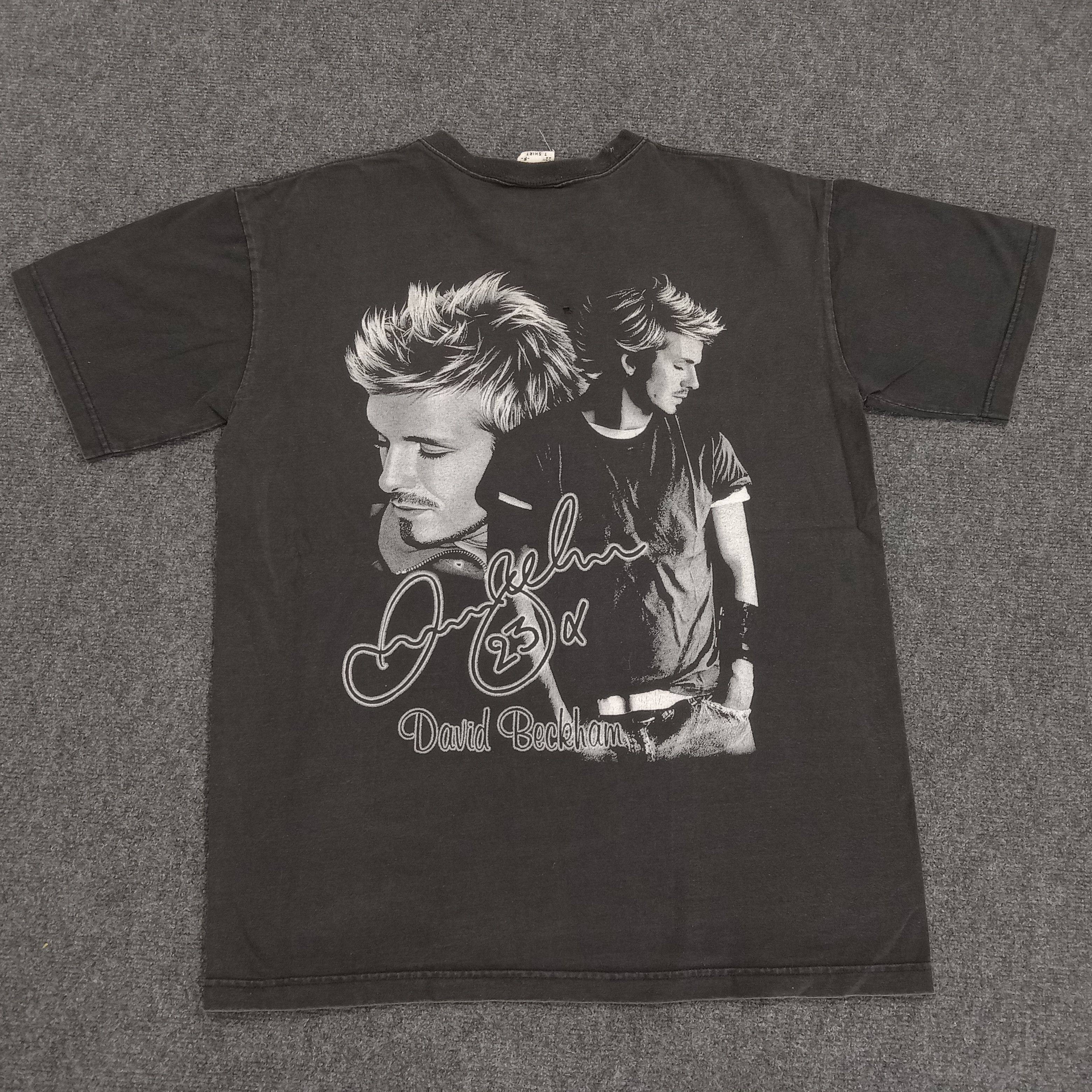 David Beckham × Vintage DAVID BECKHAM England Football Graphic Design Tshirt Size US XL / EU 56 / 4 - 3 Thumbnail