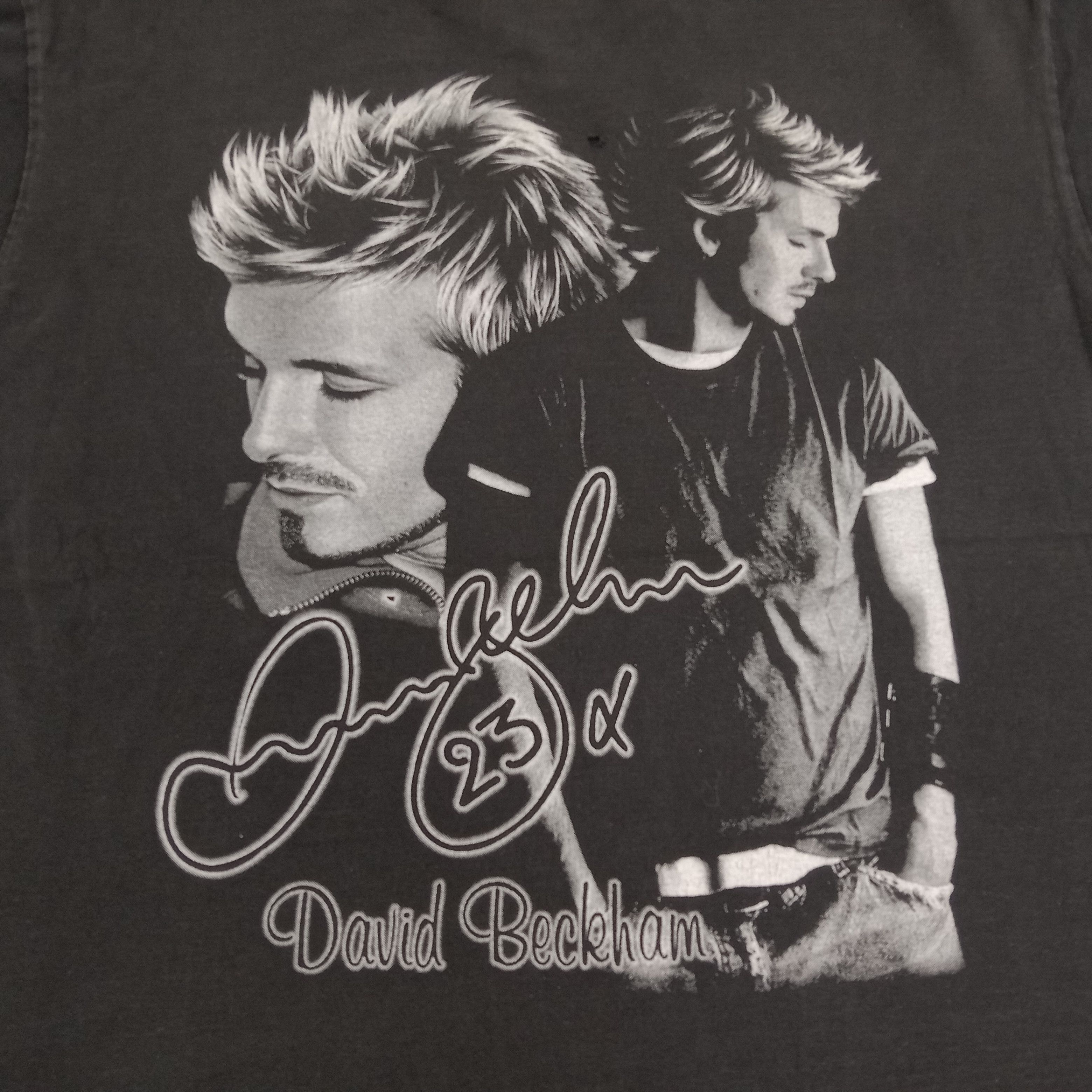 David Beckham × Vintage DAVID BECKHAM England Football Graphic Design Tshirt Size US XL / EU 56 / 4 - 4 Thumbnail