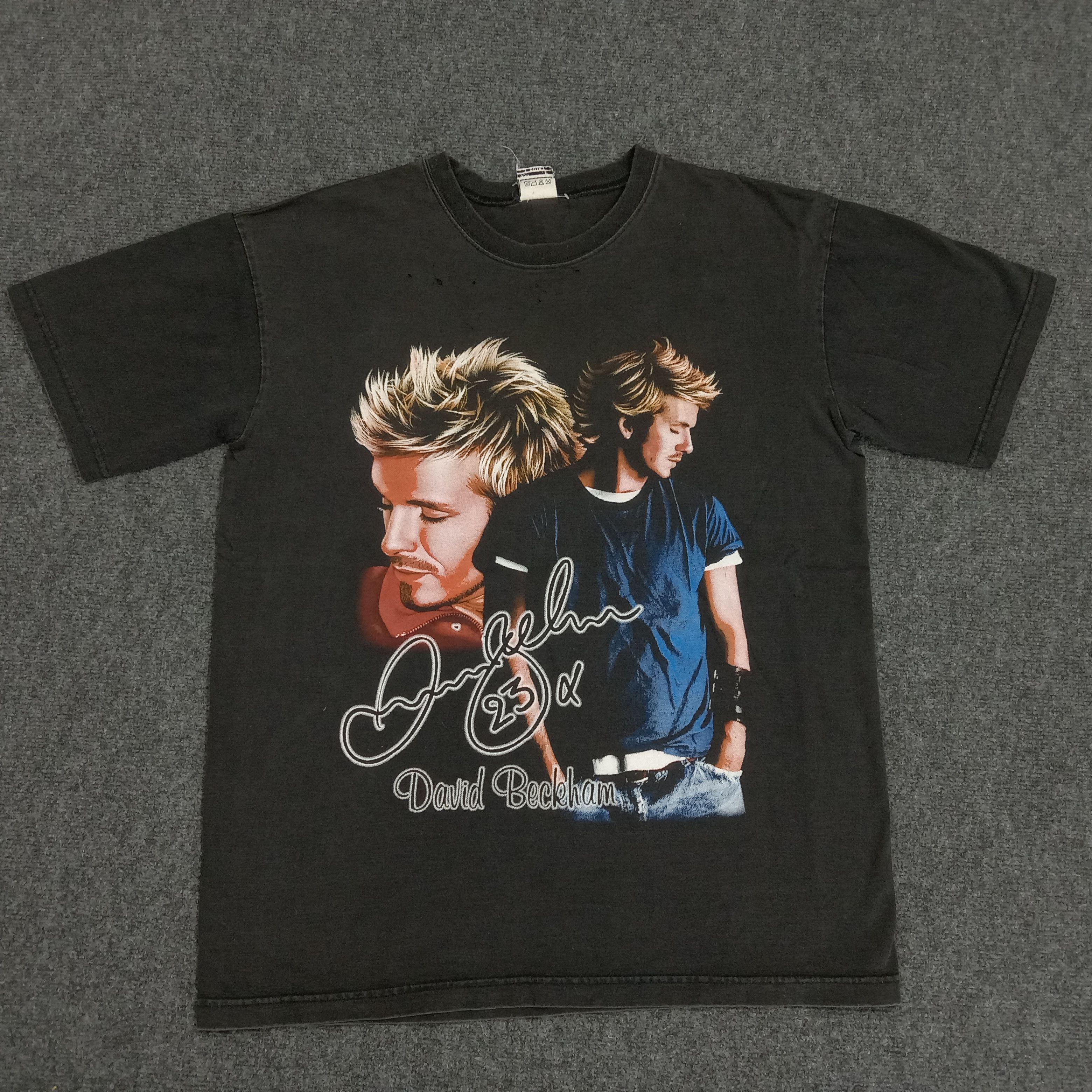 David Beckham × Vintage DAVID BECKHAM England Football Graphic Design Tshirt Size US XL / EU 56 / 4 - 1 Thumbnail