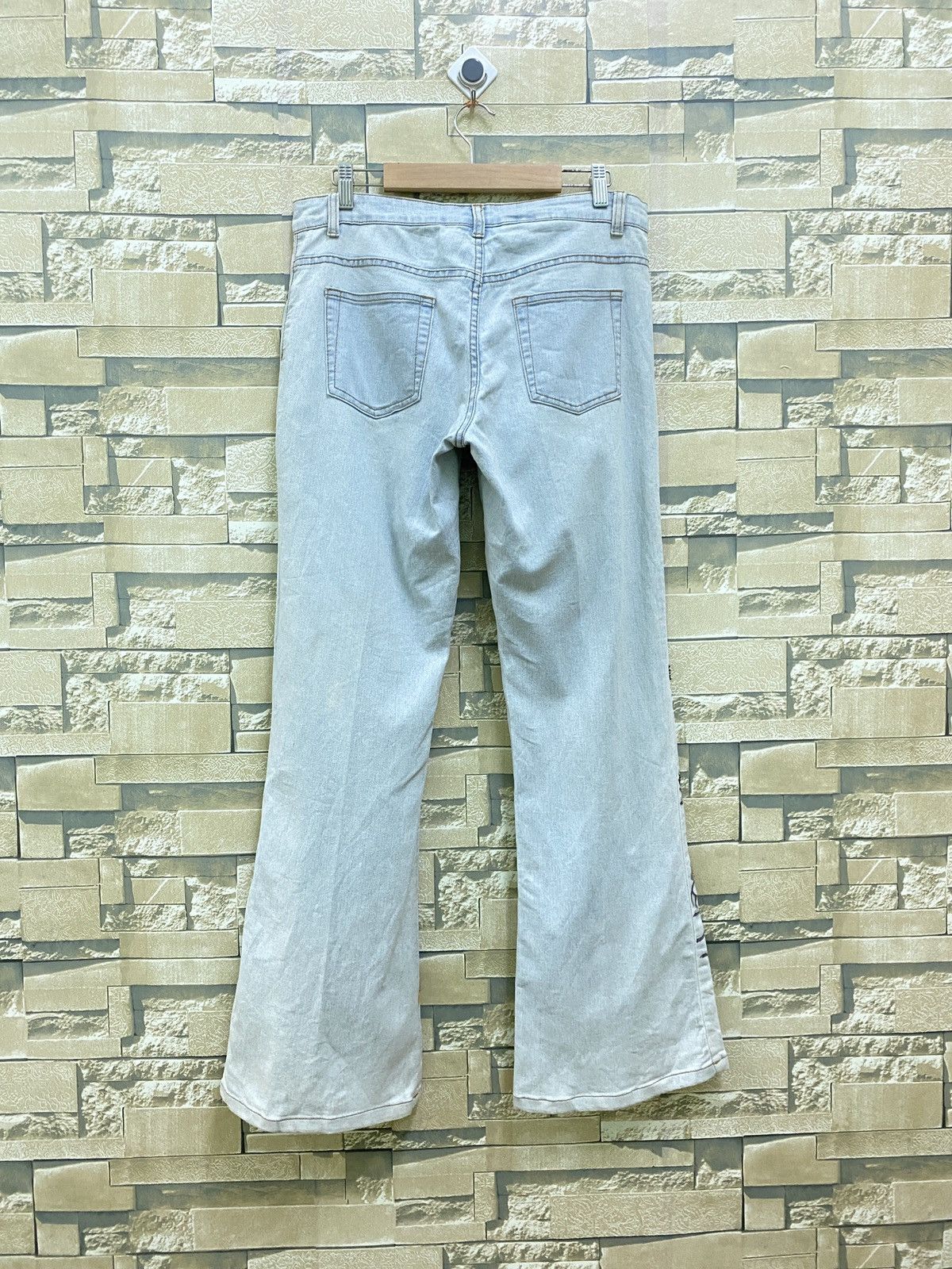 Other CACHE Dragon Custom Bead Scretch Bootcut Flared Denim Pant Size US 30 / EU 46 - 2 Thumbnail