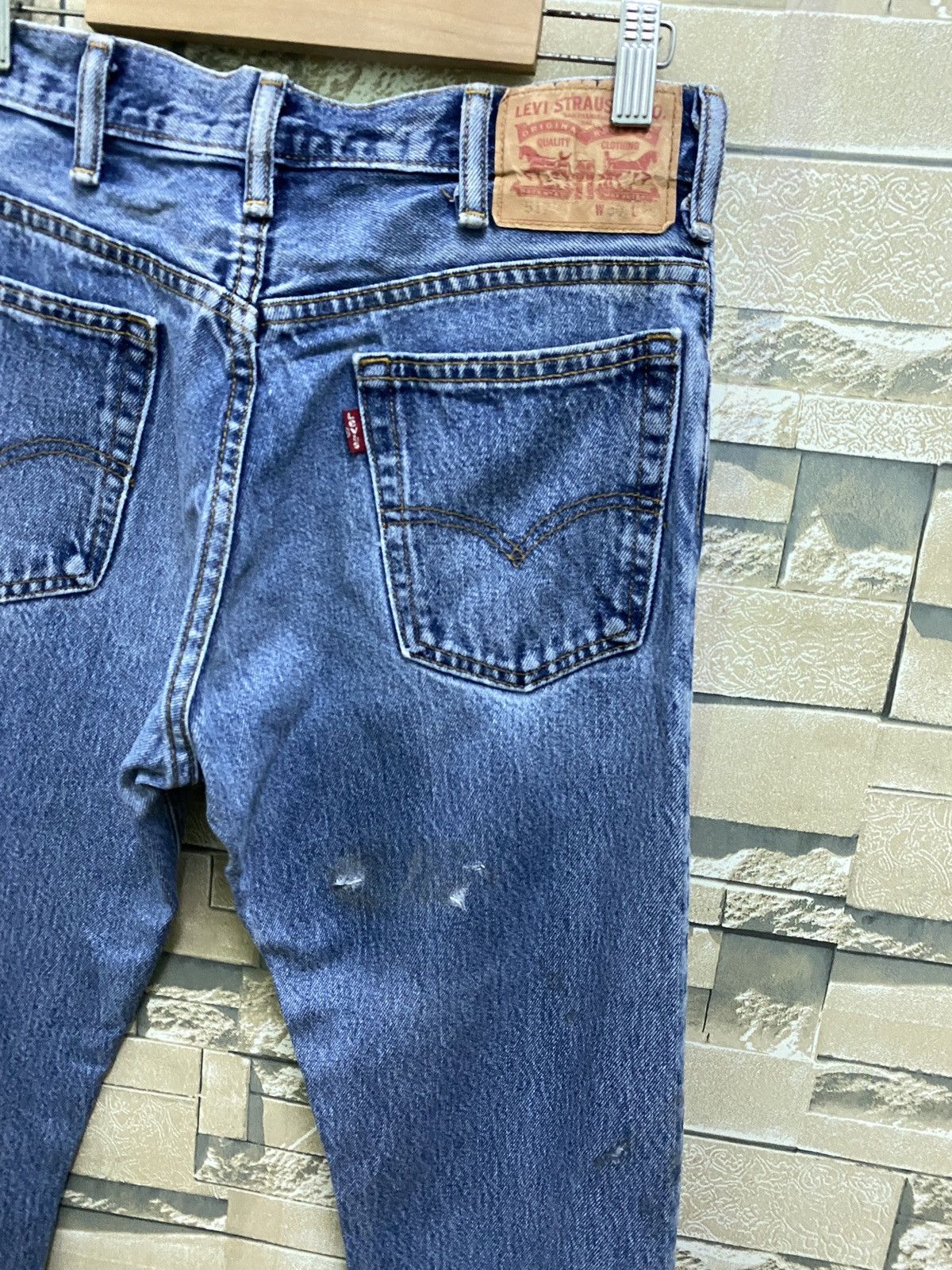 Levi's × Vintage Vintage Levi's 517 Flared Distressed Denim Jeans Size US 28 / EU 44 - 13 Thumbnail