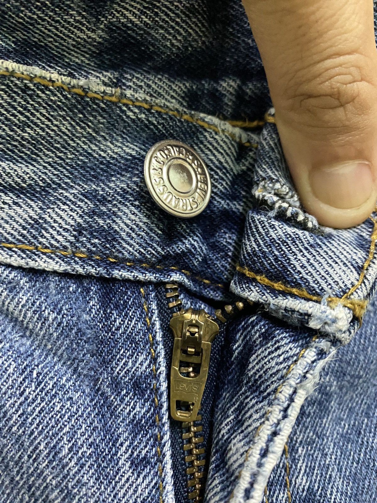 Levi's × Vintage Vintage Levi's 517 Flared Distressed Denim Jeans Size US 28 / EU 44 - 10 Thumbnail