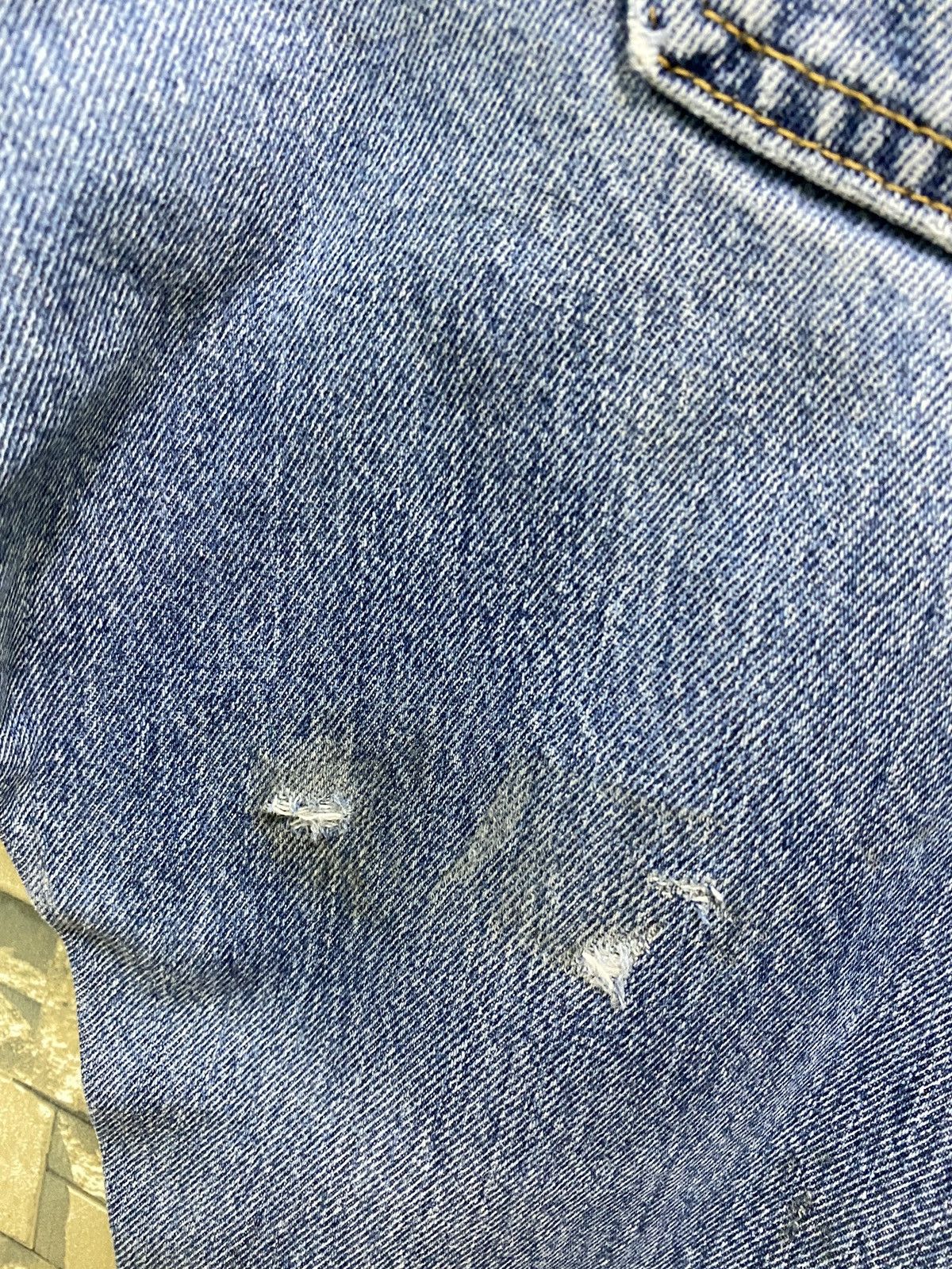 Levi's × Vintage Vintage Levi's 517 Flared Distressed Denim Jeans Size US 28 / EU 44 - 15 Thumbnail