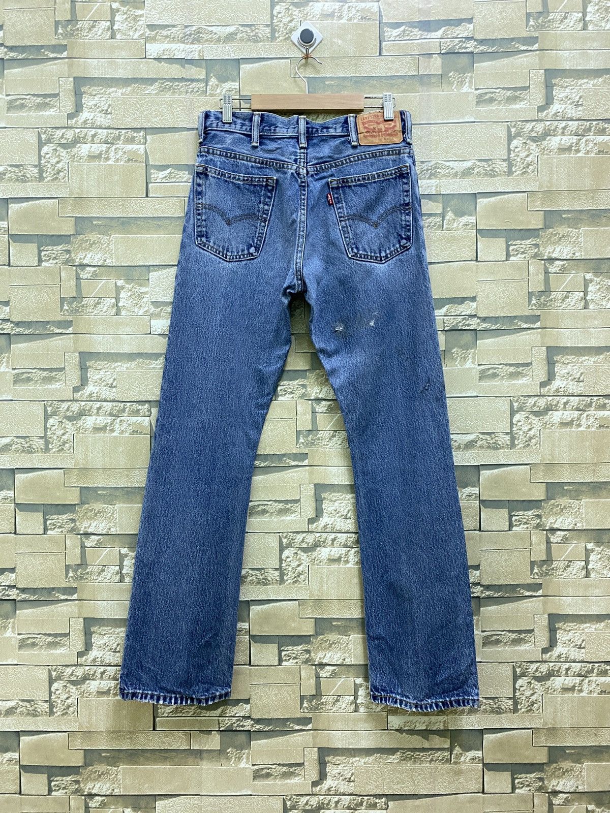 Levi's × Vintage Vintage Levi's 517 Flared Distressed Denim Jeans Size US 28 / EU 44 - 2 Thumbnail