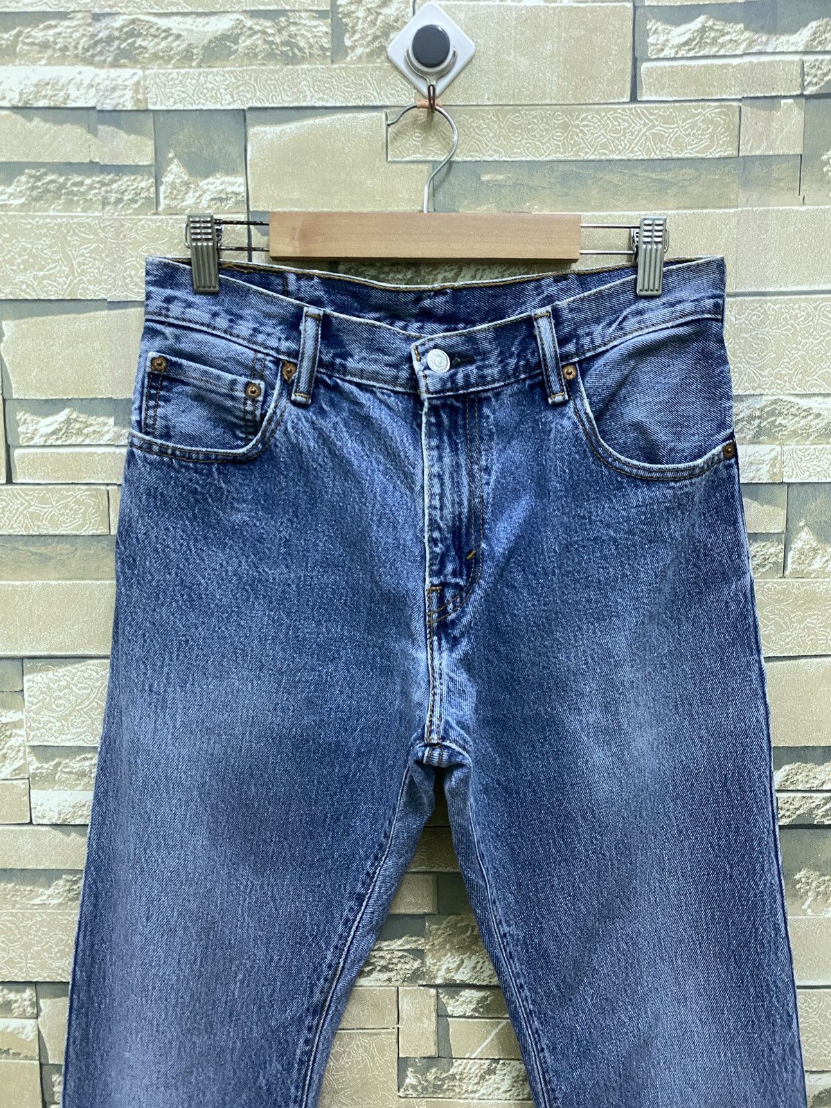 Levi's × Vintage Vintage Levi's 517 Flared Distressed Denim Jeans Size US 28 / EU 44 - 3 Thumbnail