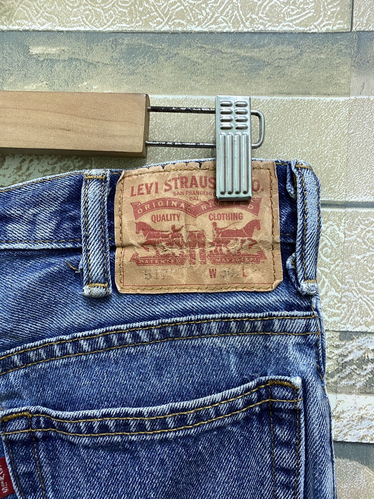 Levi's × Vintage Vintage Levi's 517 Flared Distressed Denim Jeans Size US 28 / EU 44 - 14 Thumbnail