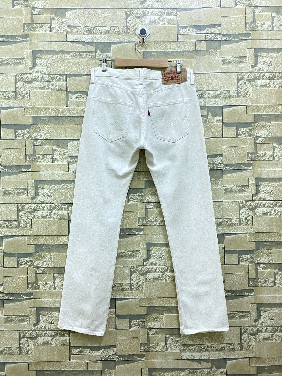 Levi's Vintage 2000s Levi's 501 White Denim Jeans Size US 30 / EU 46 - 2 Thumbnail