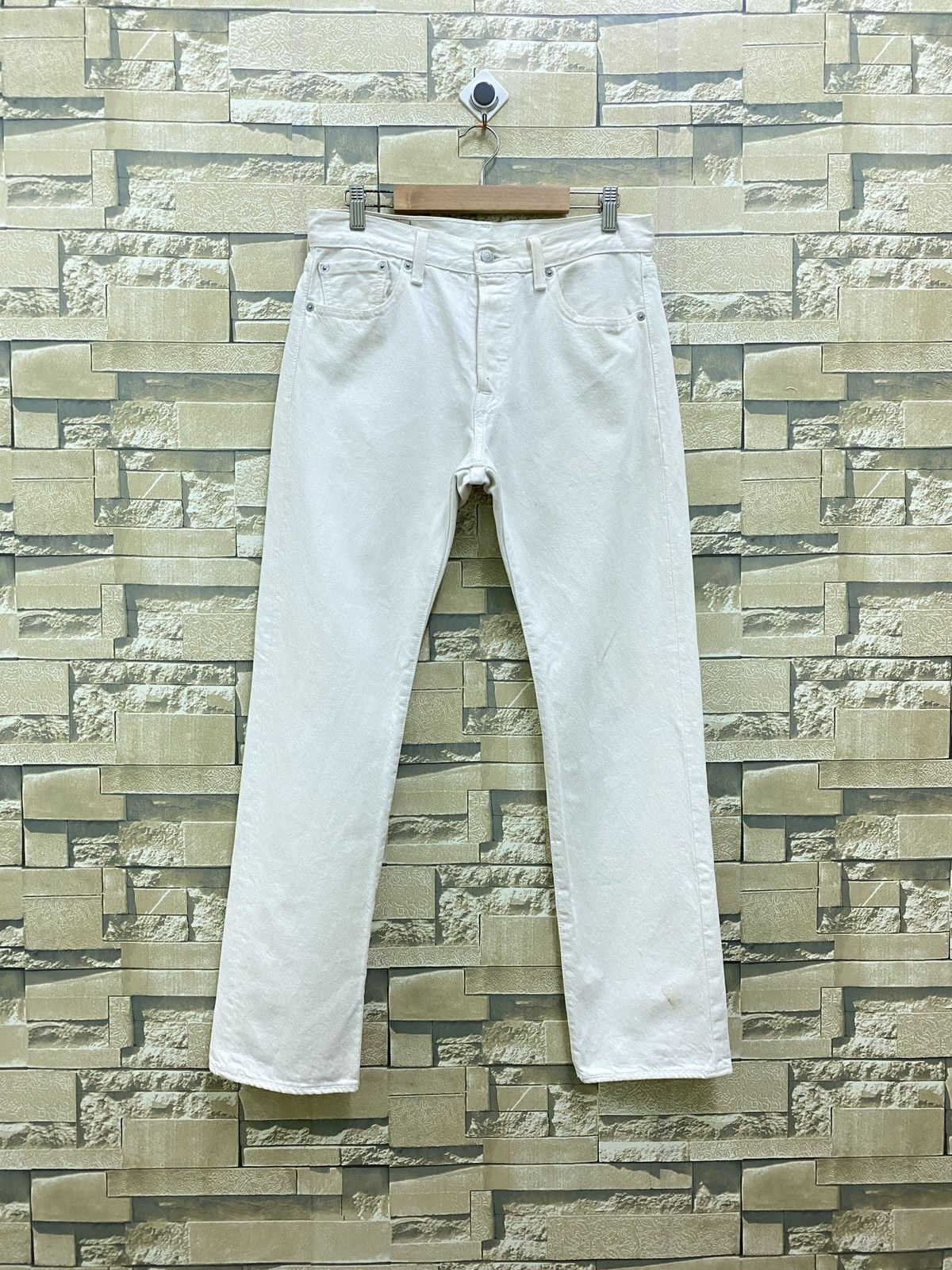 Levi's Vintage 2000s Levi's 501 White Denim Jeans Size US 30 / EU 46 - 1 Thumbnail