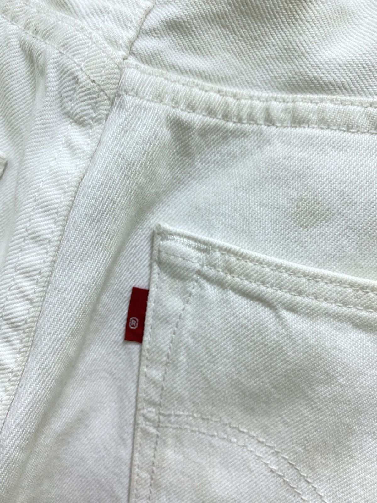 Levi's Vintage 2000s Levi's 501 White Denim Jeans Size US 30 / EU 46 - 18 Thumbnail