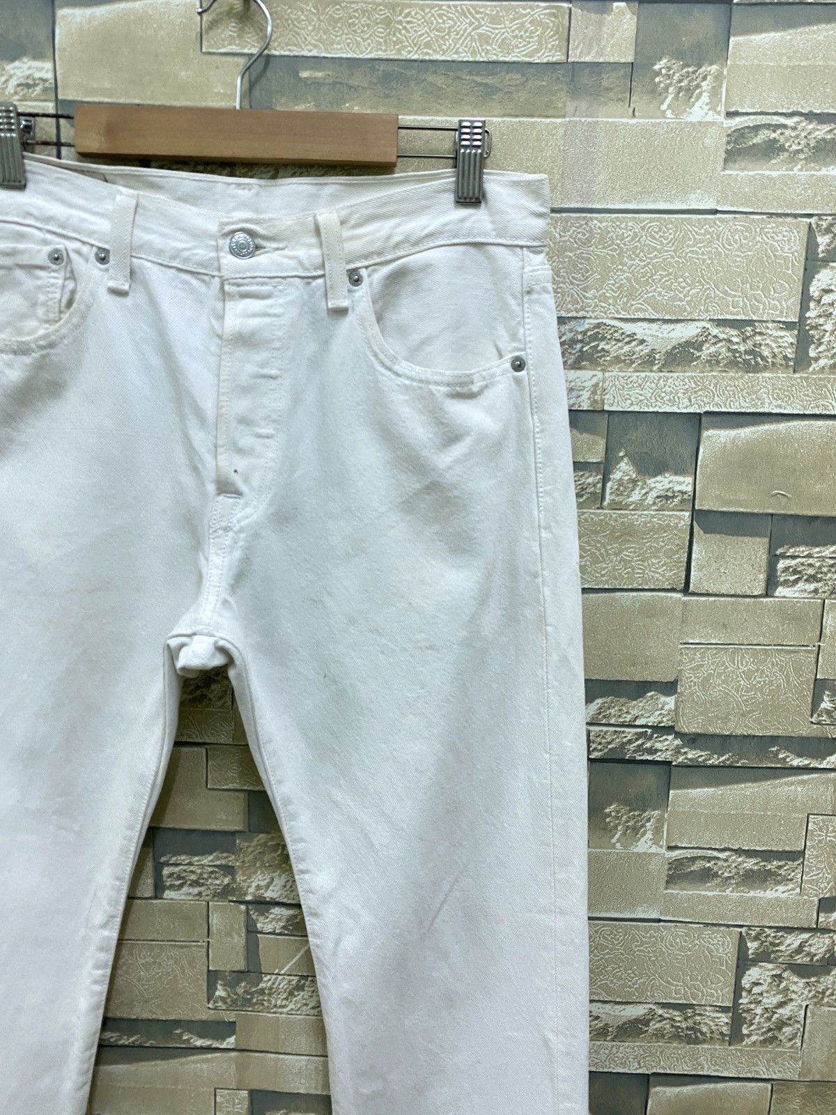 Levi's Vintage 2000s Levi's 501 White Denim Jeans Size US 30 / EU 46 - 5 Thumbnail