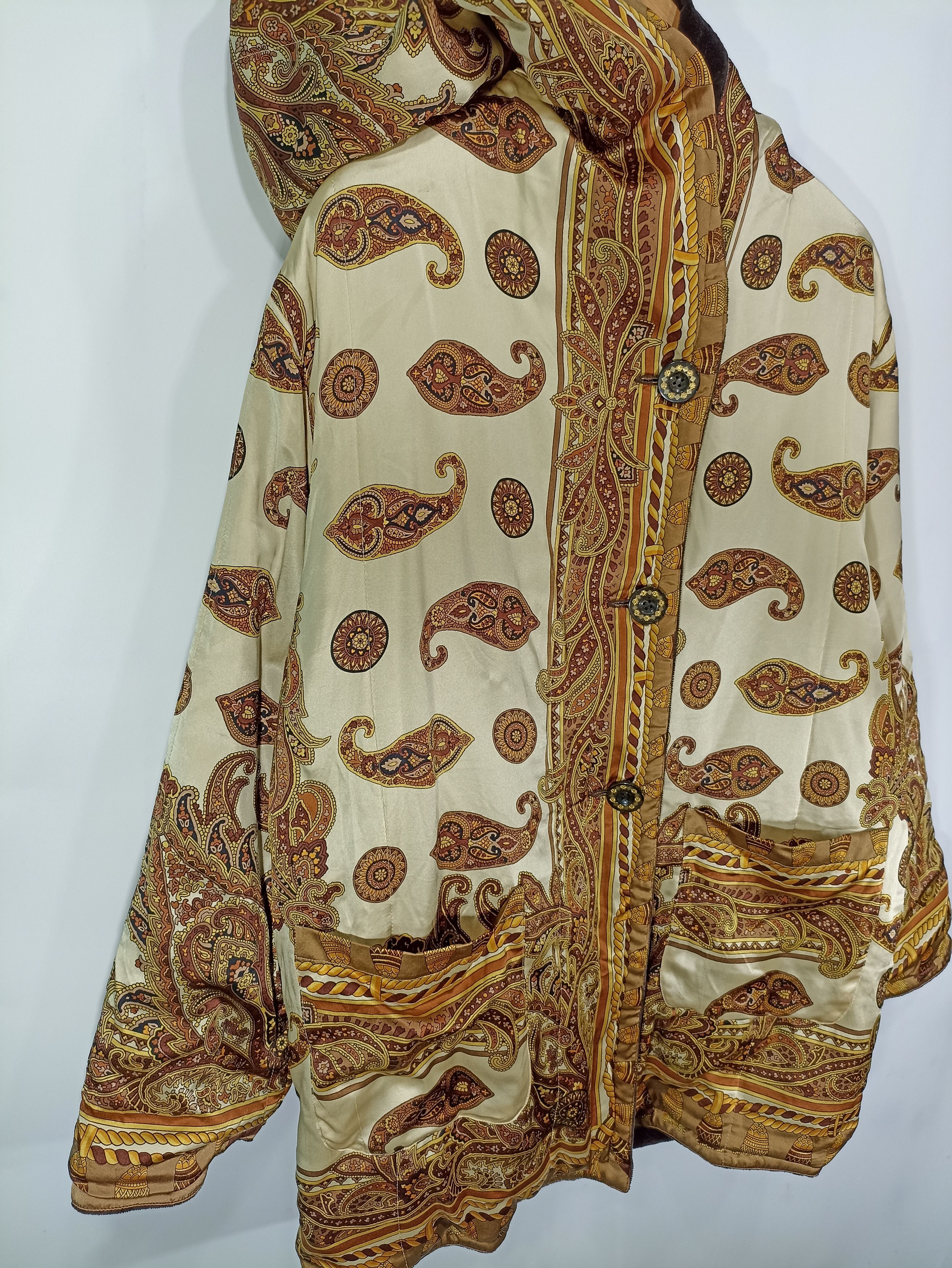 Designer Italian Designer Mori Costello Reversible Silk Jacket Coat Size US M / EU 48-50 / 2 - 3 Thumbnail