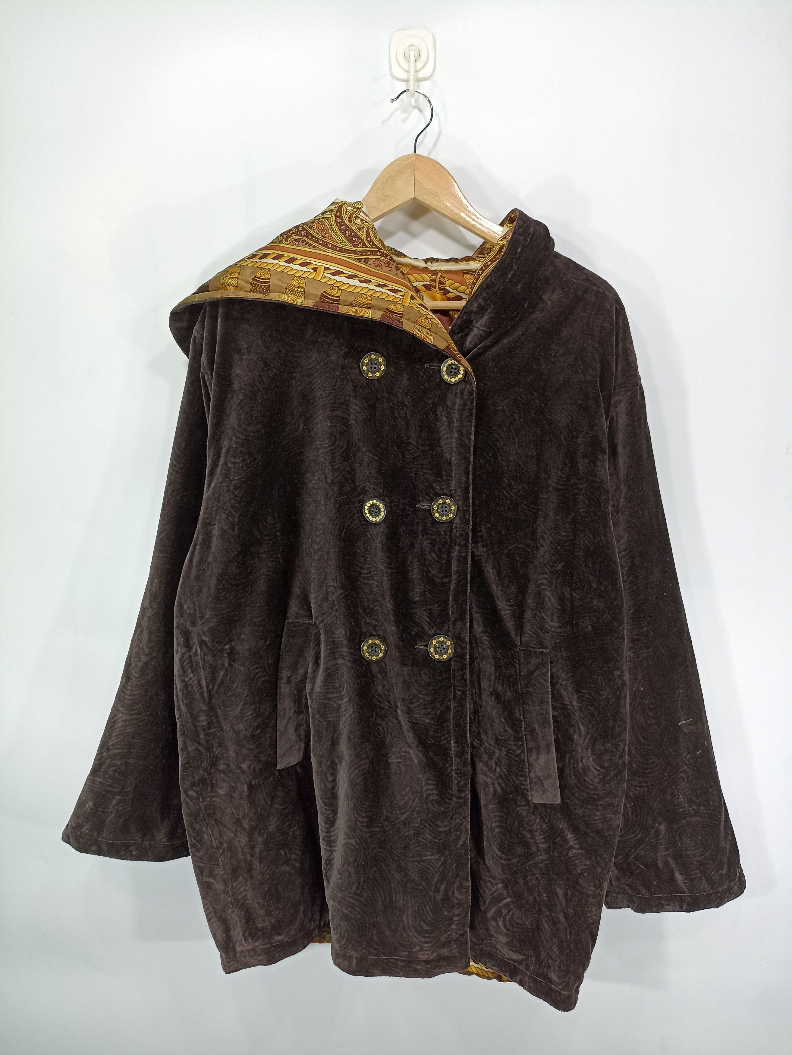 Designer Italian Designer Mori Costello Reversible Silk Jacket Coat Size US M / EU 48-50 / 2 - 7 Thumbnail