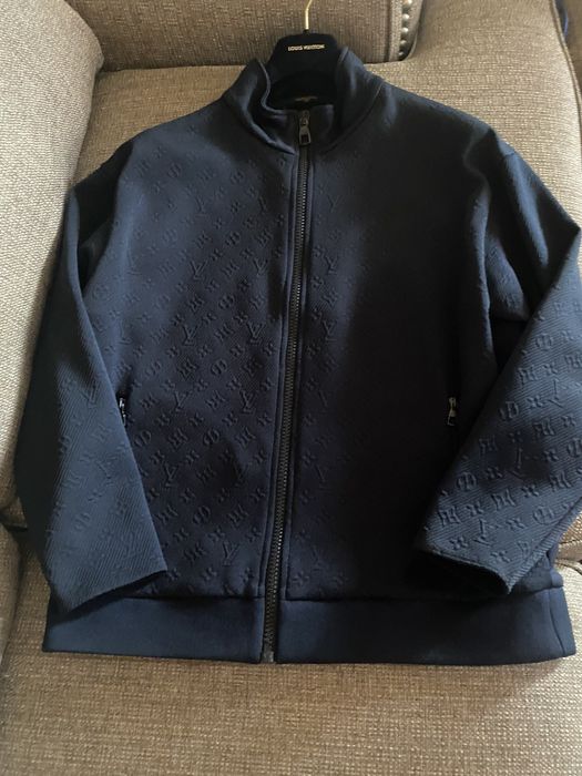 Louis Vuitton Embossed Monogram Zip-Up Jacket