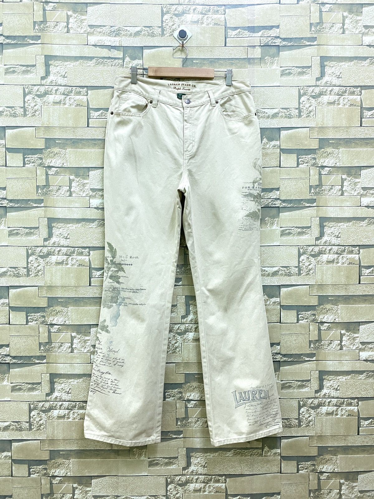 Designer × Ralph Lauren RALPH LAUREN Printed Bootcut Flared Pants Size US 32 / EU 48 - 1 Thumbnail