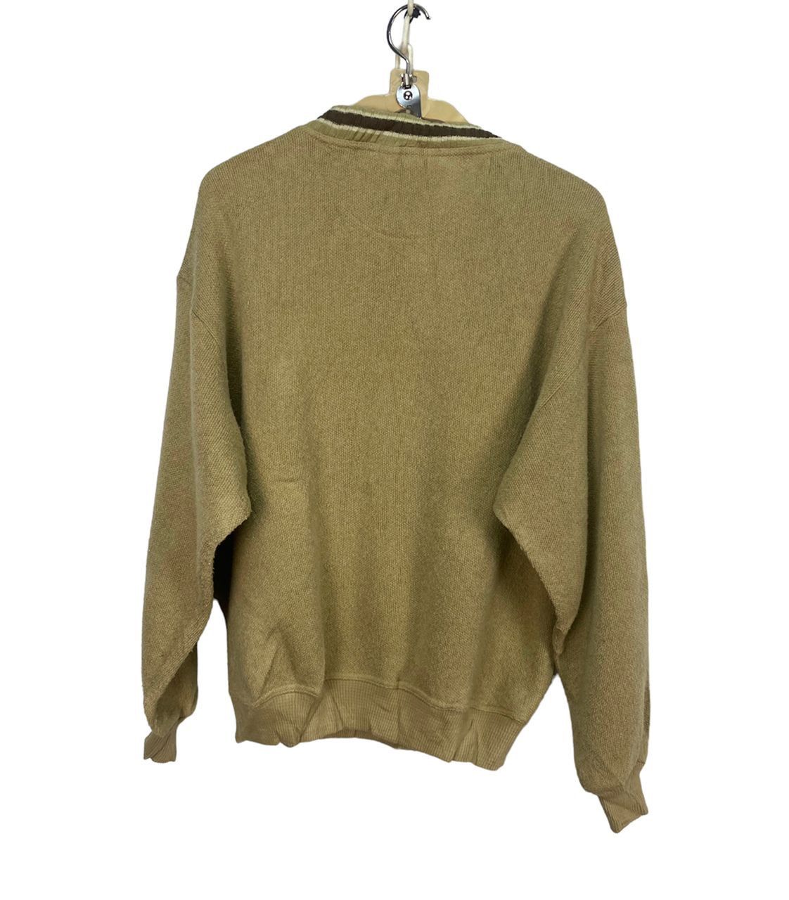 Japanese Brand × Vintage Vintage Ledolno spellout beggie knit sweatshirt Size US M / EU 48-50 / 2 - 2 Thumbnail
