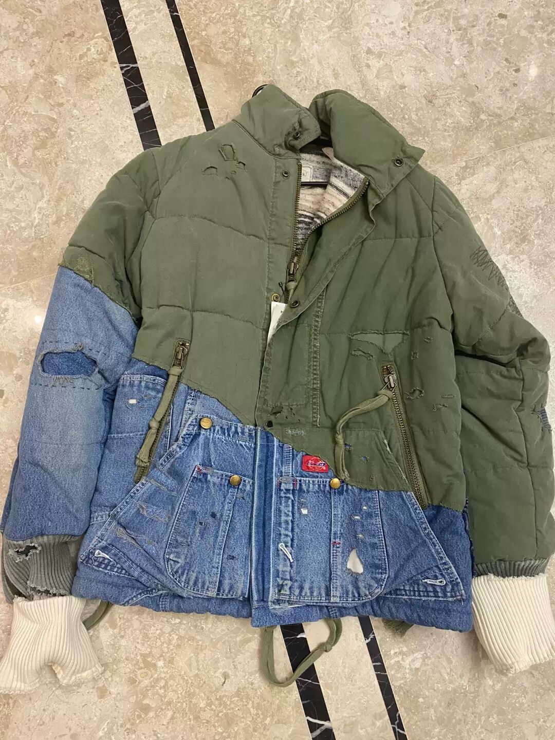 Greg Lauren Greg Lauren 50/50 patchwork coat Size US M / EU 48-50 / 2 - 1 Thumbnail