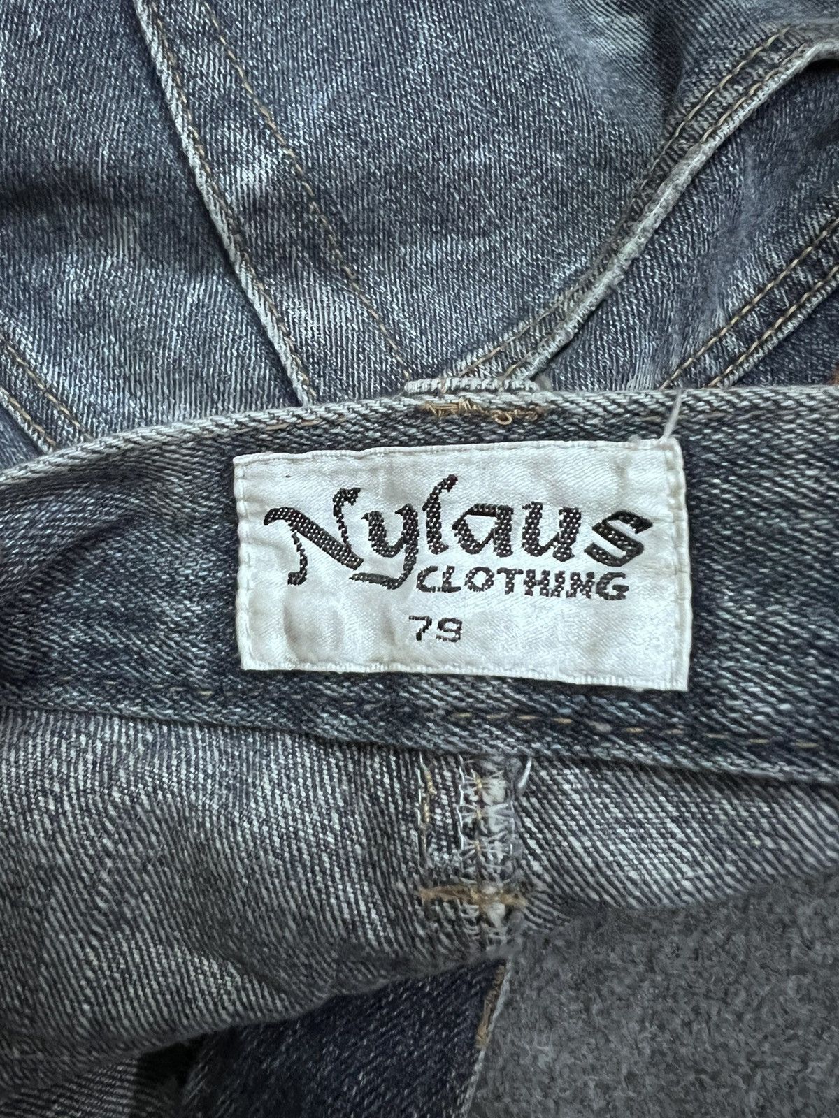 Japanese Brand × Vintage SICK💥LIMITED EDITION‼️DOUBLE WAIST DISTRESSED DENIM BY NYLAUS Size US 32 / EU 48 - 7 Thumbnail