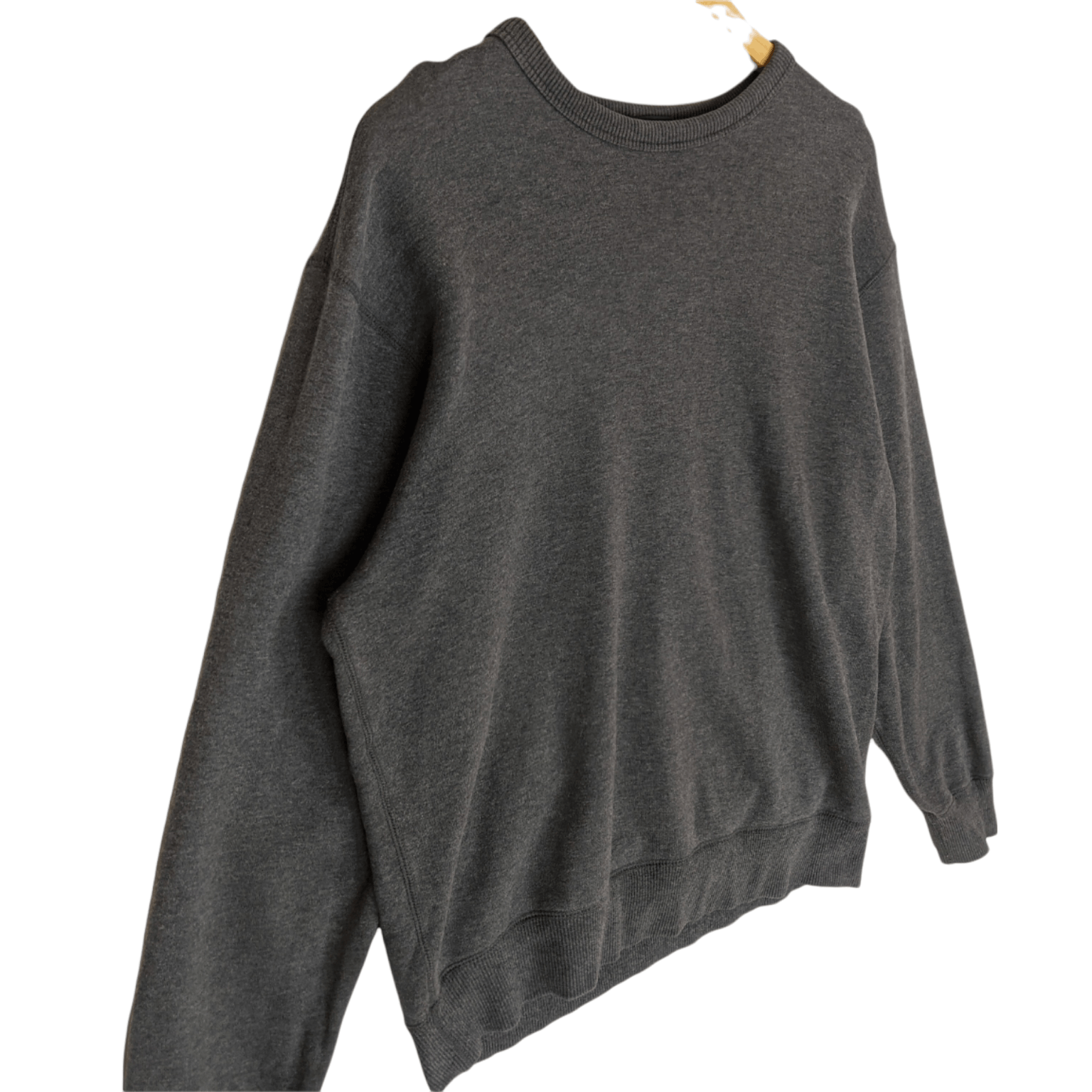 Japanese Brand × Uniqlo Vintage 90's UNIQLO Grey Plain Jumper Sweatshirt Size US L / EU 52-54 / 3 - 3 Thumbnail