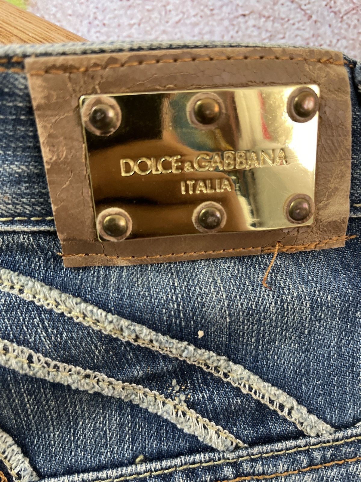 Dolce & Gabbana × Vintage VINTAGE DISTRESSED DOLCE & GABBANA DENIM VERY RARE Size US 30 / EU 46 - 5 Thumbnail