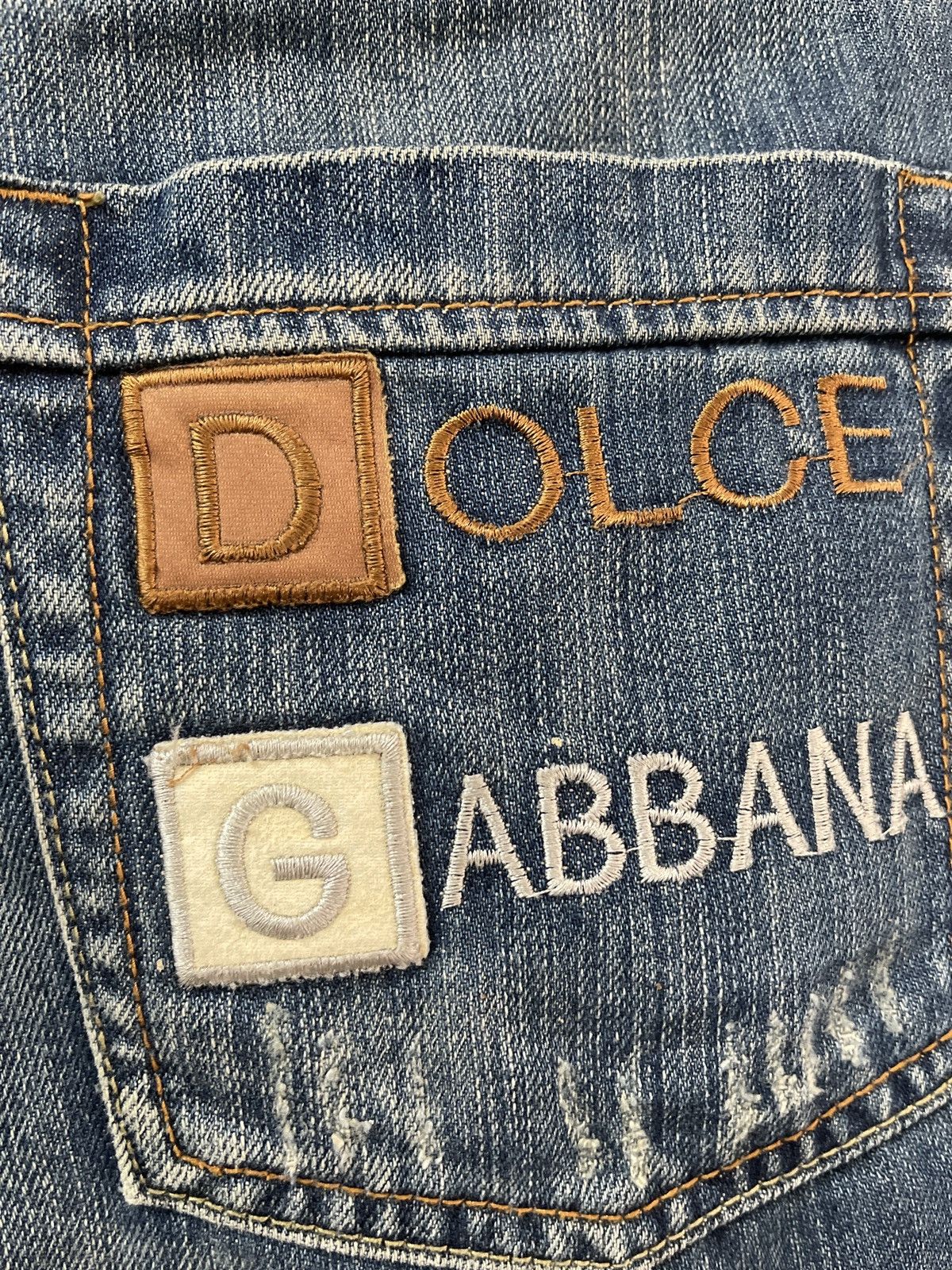 Dolce & Gabbana × Vintage VINTAGE DISTRESSED DOLCE & GABBANA DENIM VERY RARE Size US 30 / EU 46 - 7 Thumbnail