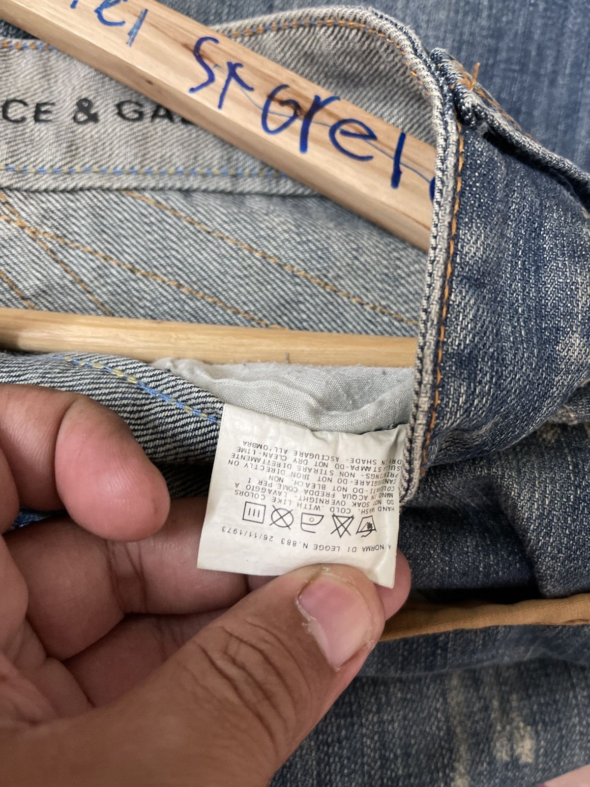 Dolce & Gabbana × Vintage VINTAGE DISTRESSED DOLCE & GABBANA DENIM VERY RARE Size US 30 / EU 46 - 2 Thumbnail