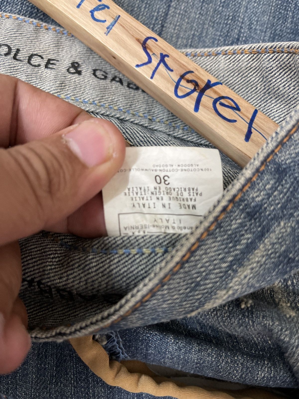 Dolce & Gabbana × Vintage VINTAGE DISTRESSED DOLCE & GABBANA DENIM VERY RARE Size US 30 / EU 46 - 3 Thumbnail