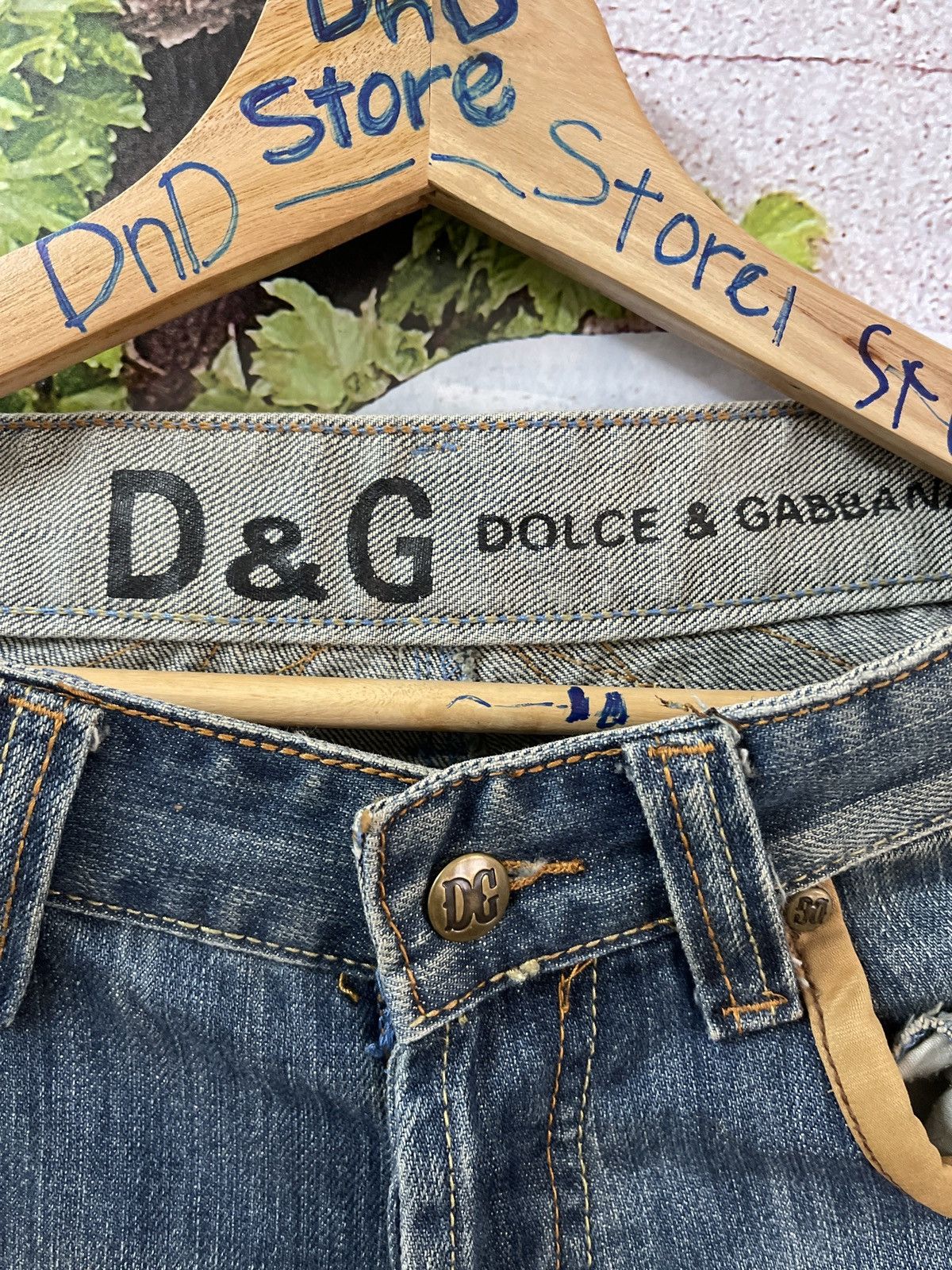Dolce & Gabbana × Vintage VINTAGE DISTRESSED DOLCE & GABBANA DENIM VERY RARE Size US 30 / EU 46 - 10 Thumbnail