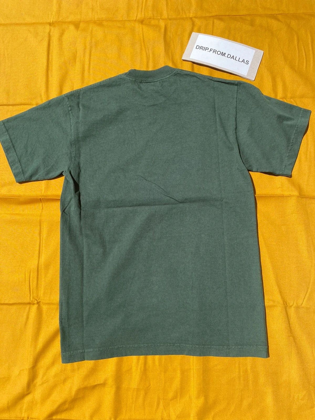 Revenge outlets Basic Embroidered Logo Tee Green Medium