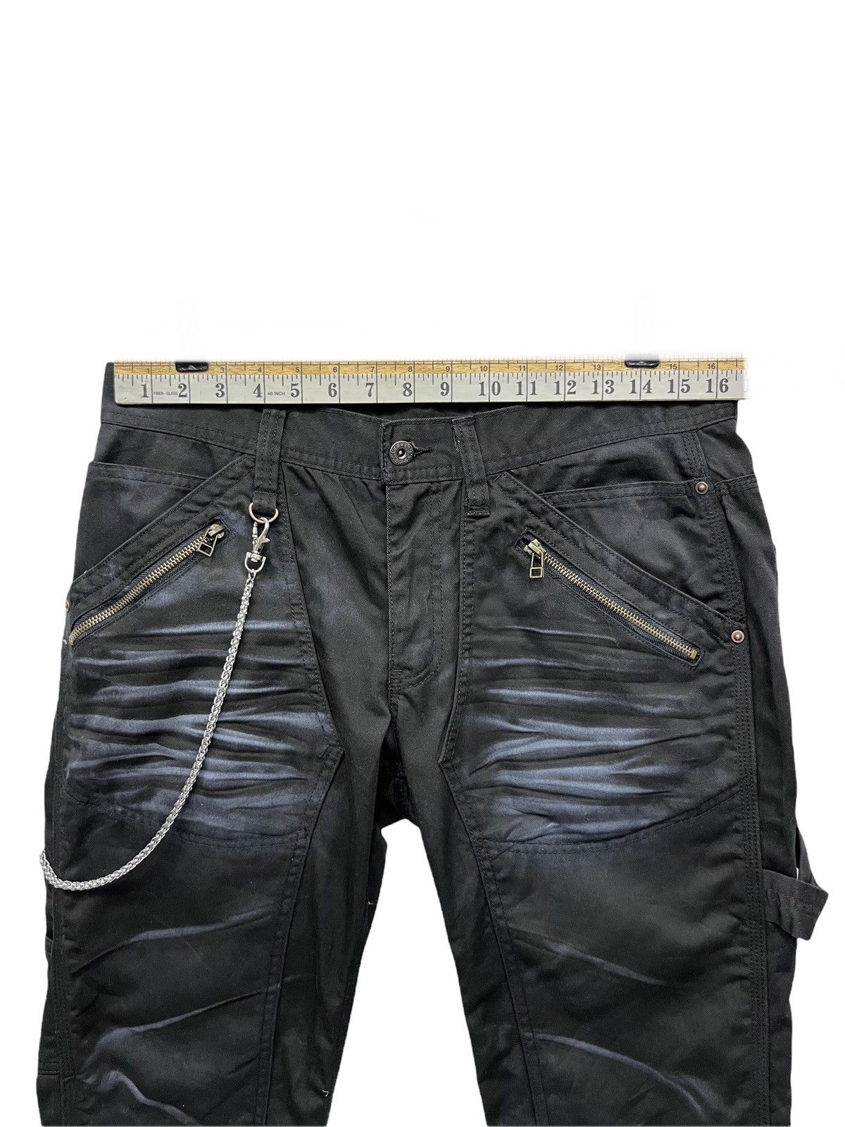 🔥Vtg KODAMA Double Knee Punk Black Clawmark Carpenter Pants