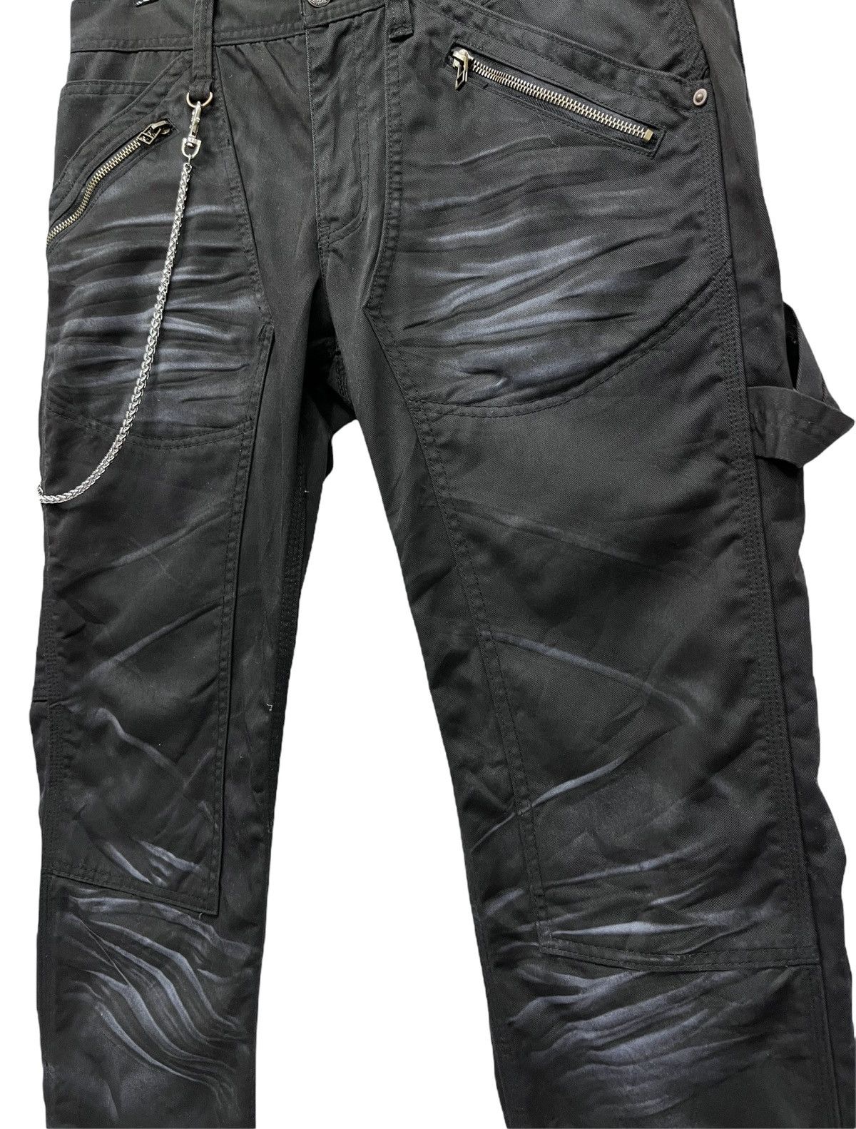 🔥Vtg KODAMA Double Knee Punk Black Clawmark Carpenter Pants