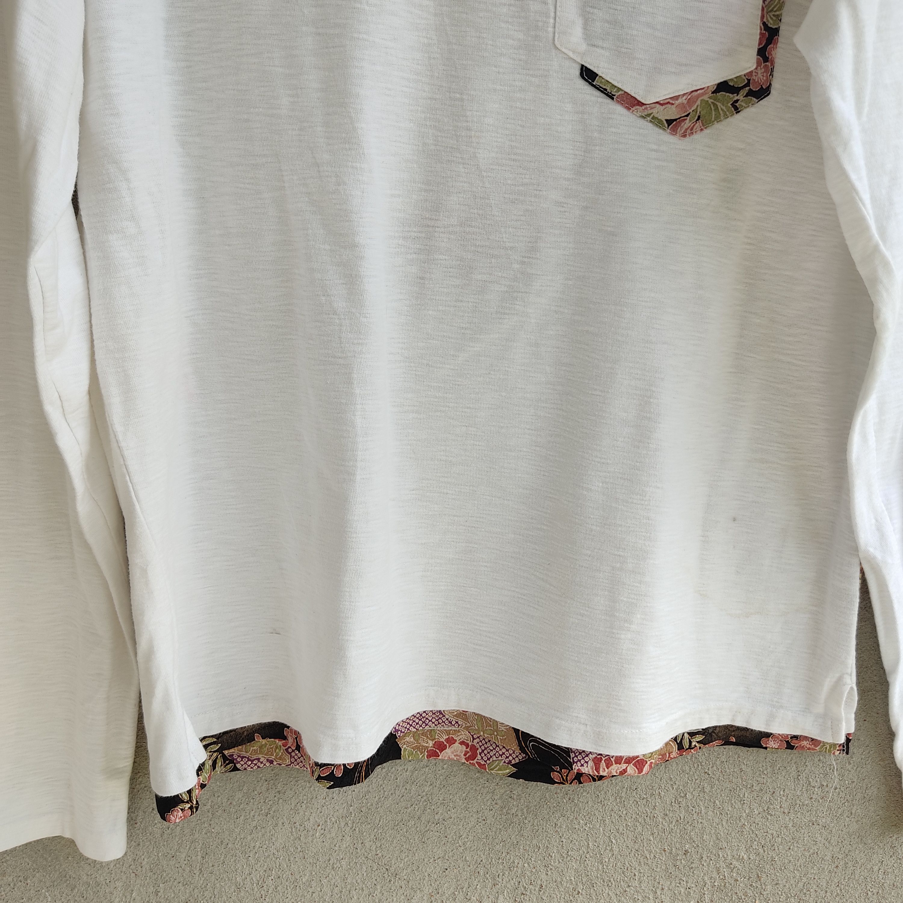 Japanese Brand Kara Kuri Gold Fish Embroidery Sukajan Long Sleeve Tshirt Size US M / EU 48-50 / 2 - 14 Thumbnail