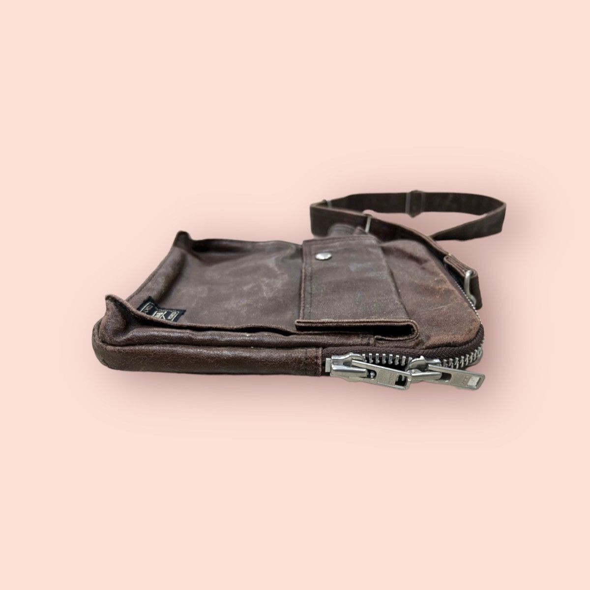 Japanese Brand VINTAGE TRASHED MINI PORTER CROSSBODY SLING MINI Size ONE SIZE - 11 Thumbnail